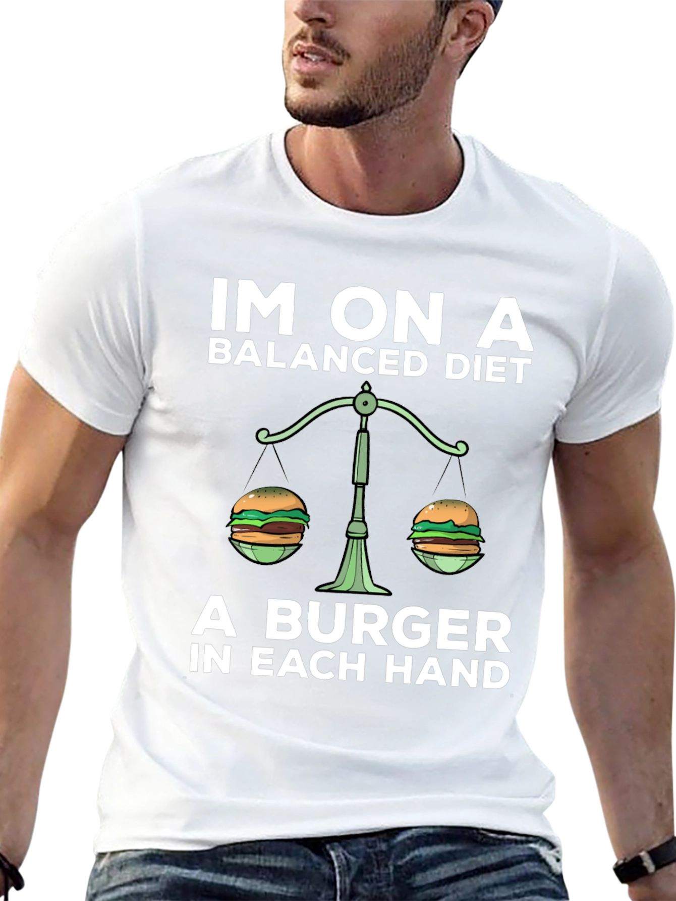 Balanced Diet Burger Graphic Tee