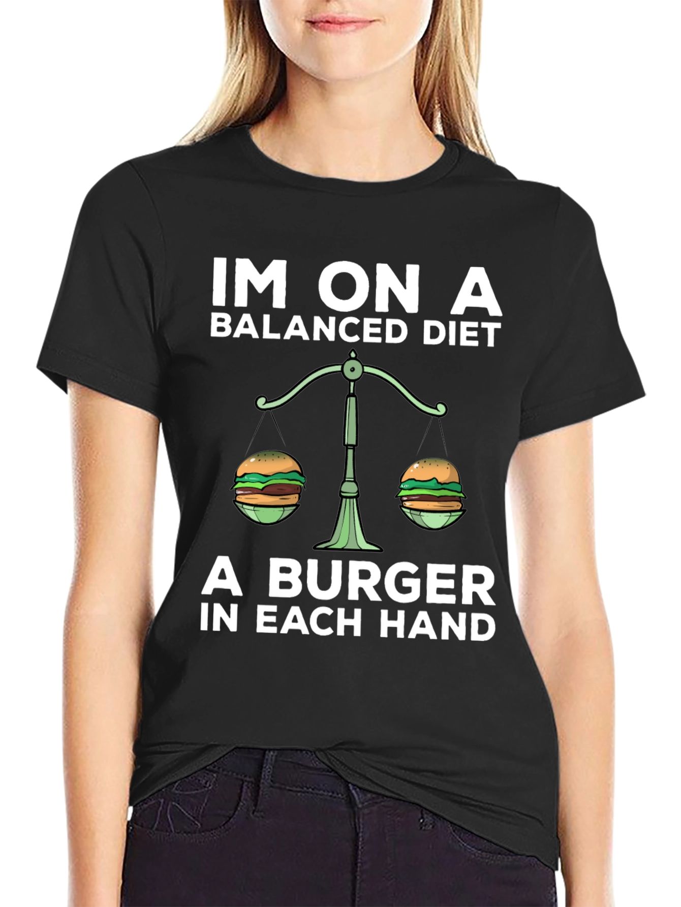 Balanced Diet Burger Graphic Tee
