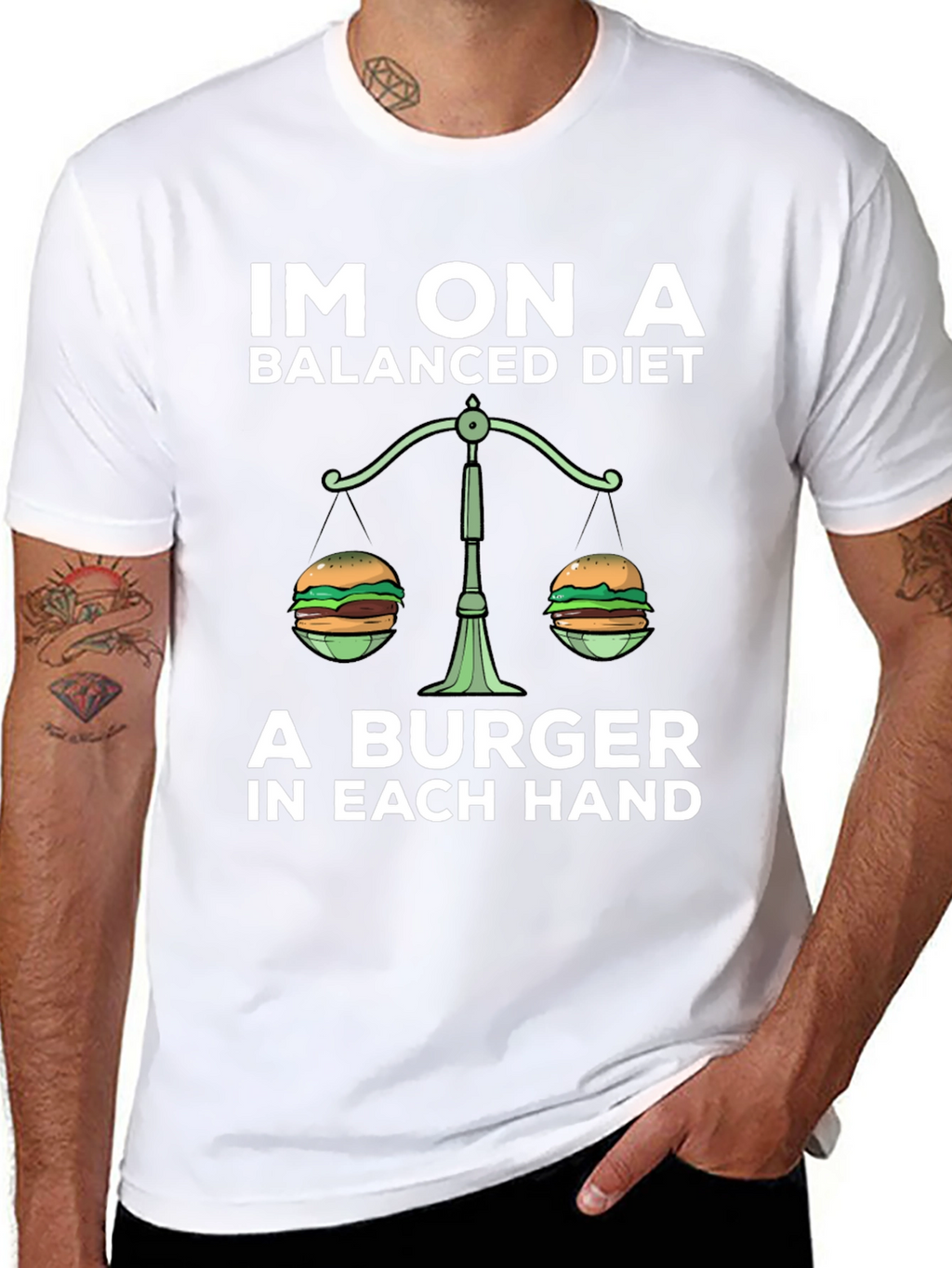 Balanced Diet Burger Graphic Tee