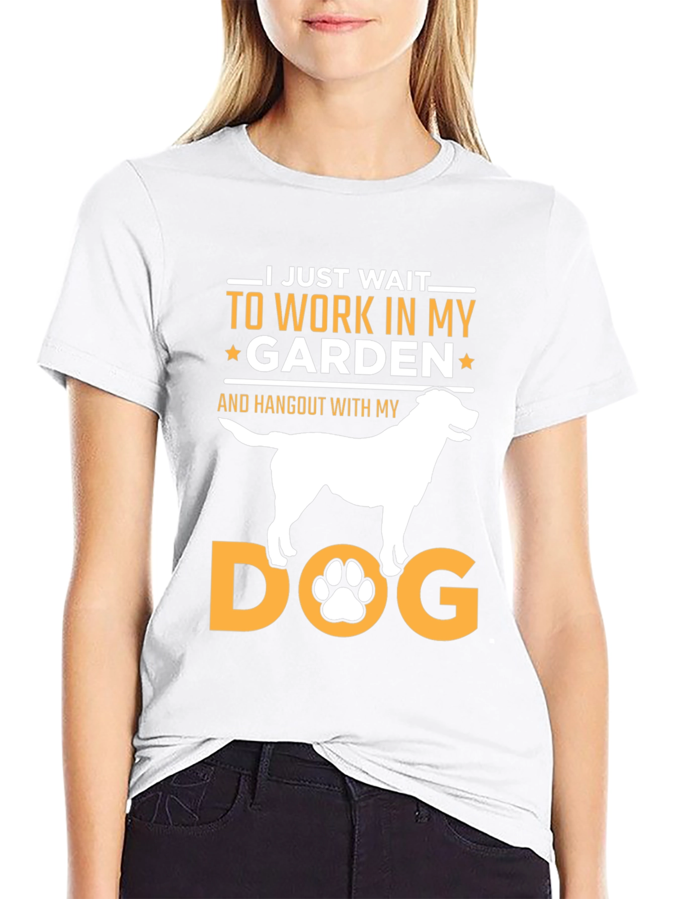 Dog Garden T-Shirt: I Just Wait To Work In My Garden!
