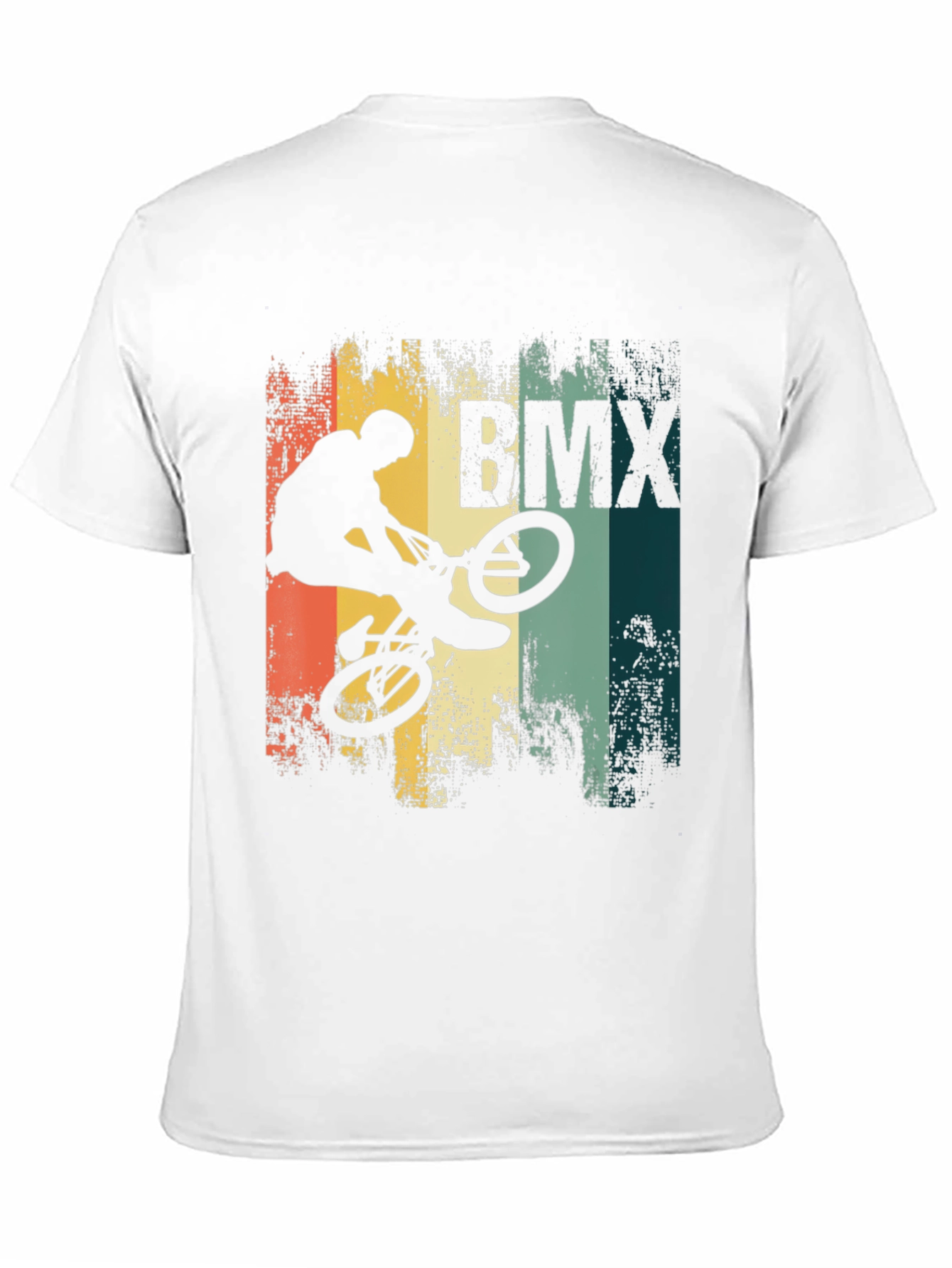 BMX Stunt Rider Graphic Tee - Black Cotton Blend