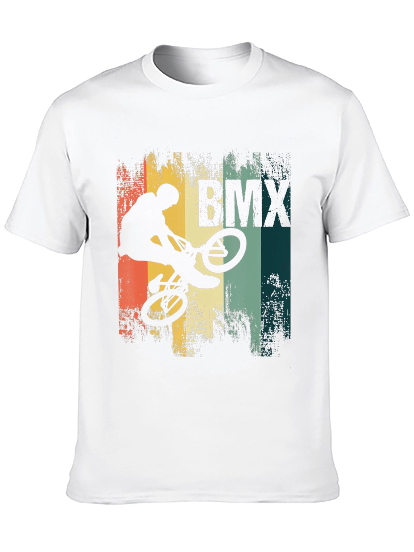 BMX Stunt Rider Graphic Tee - Black Cotton Blend