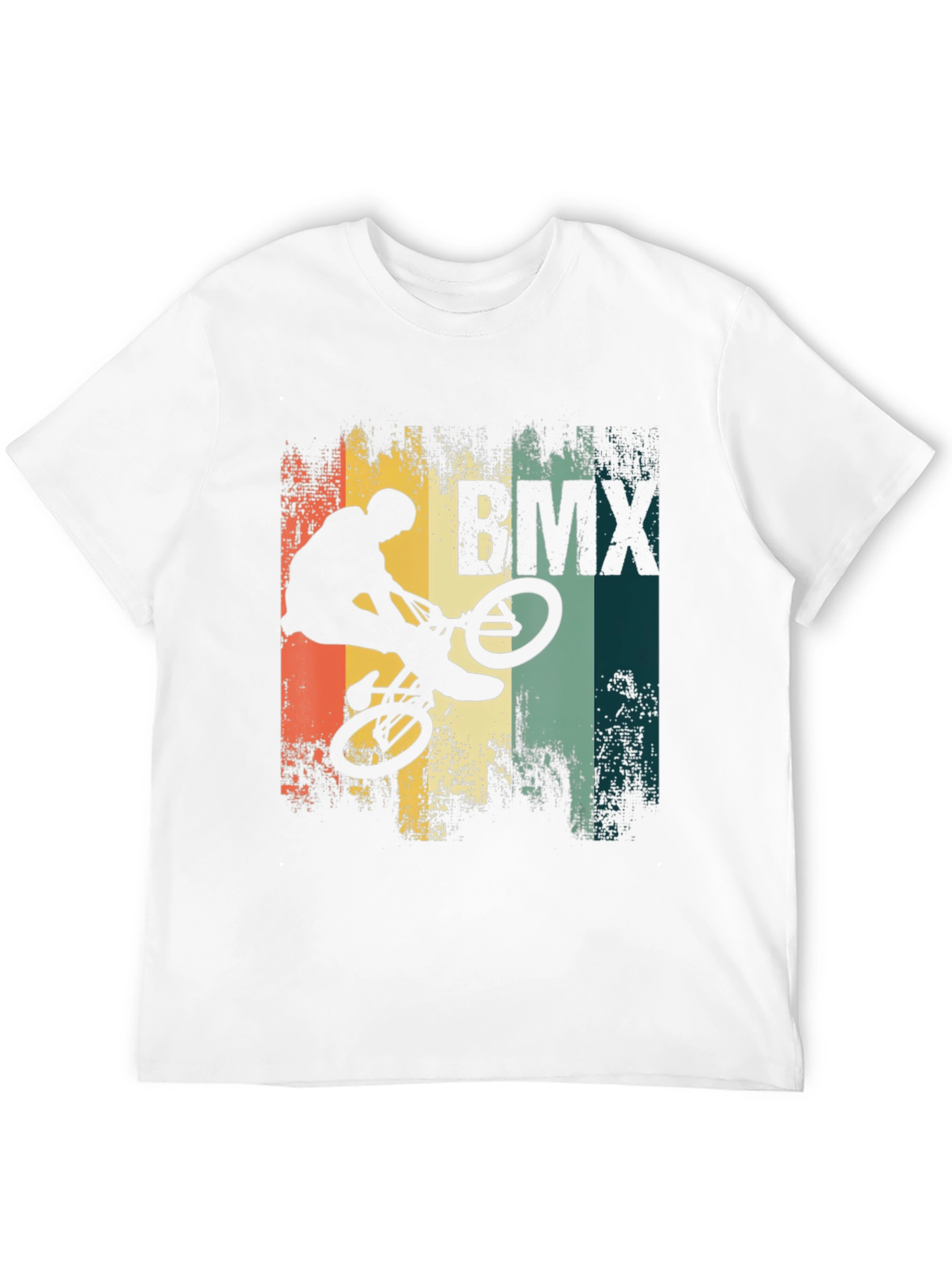 BMX Stunt Rider Graphic Tee - Black Cotton Blend