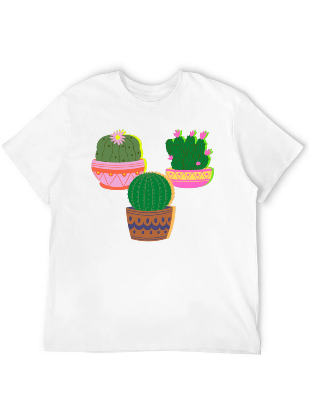 Cactus Graphic T-Shirt - Black Cotton Tee