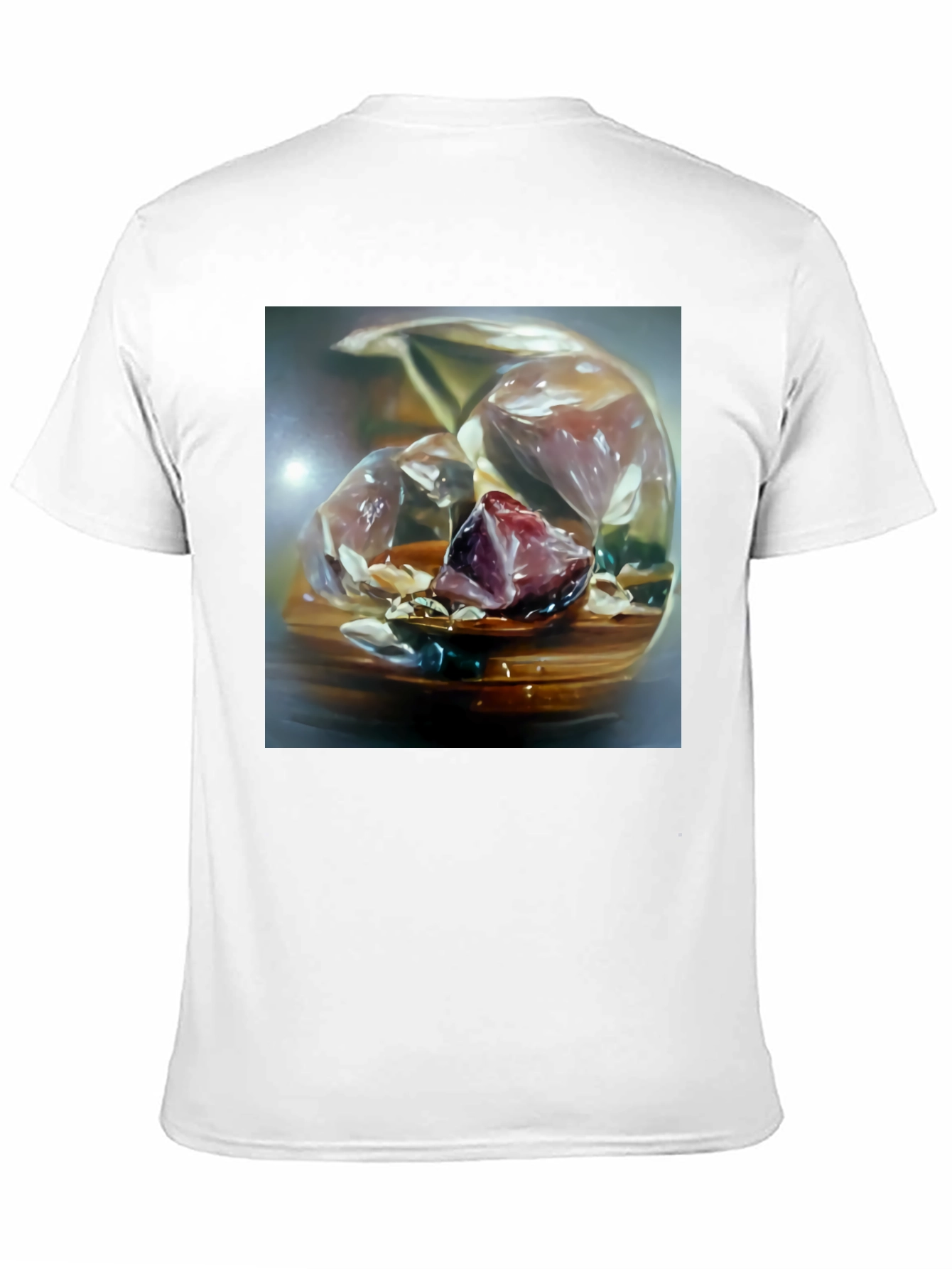 Abstract Gemstone Graphic Tee - Unique Art Shirt