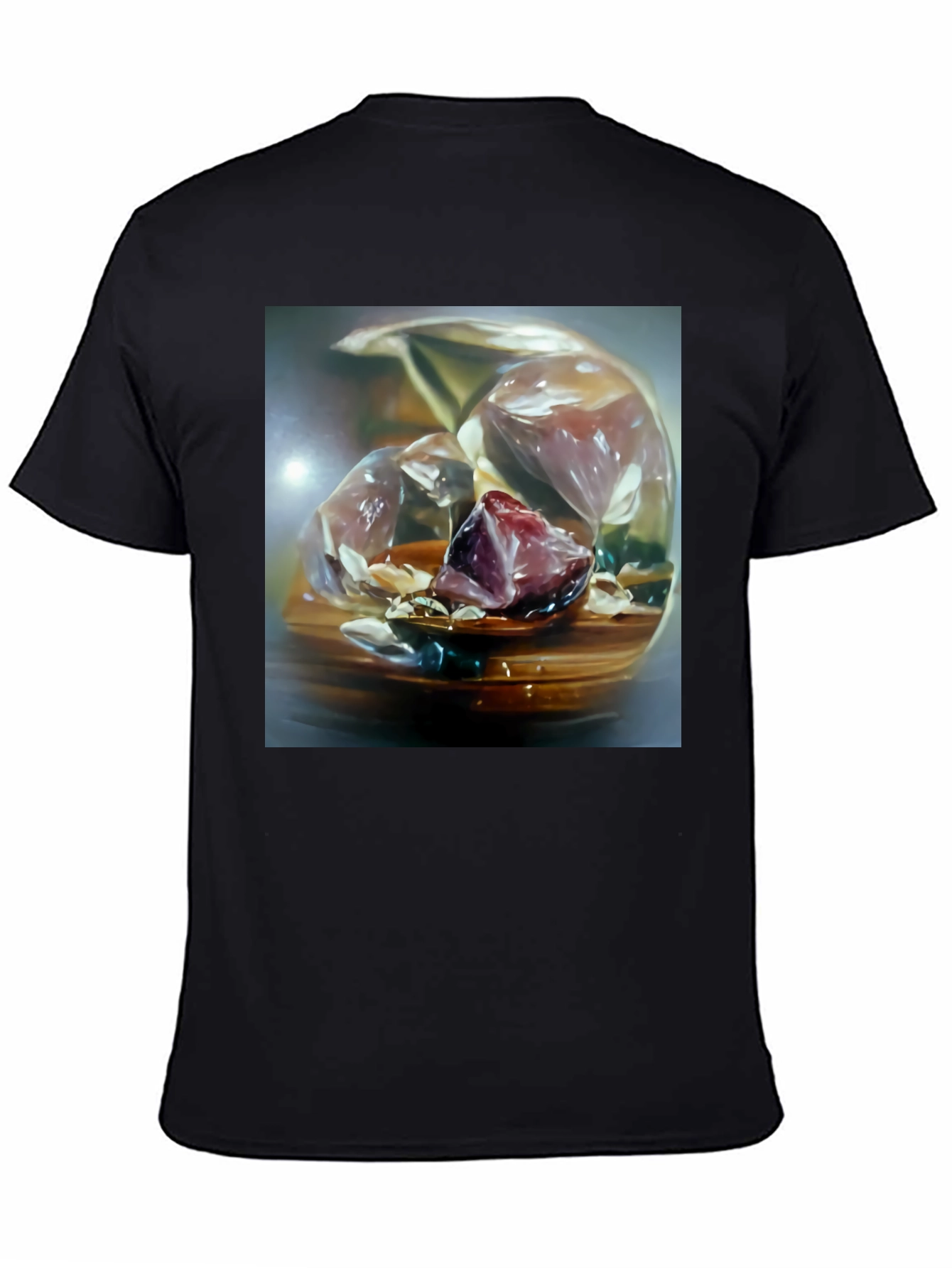 Abstract Gemstone Graphic Tee - Unique Art Shirt