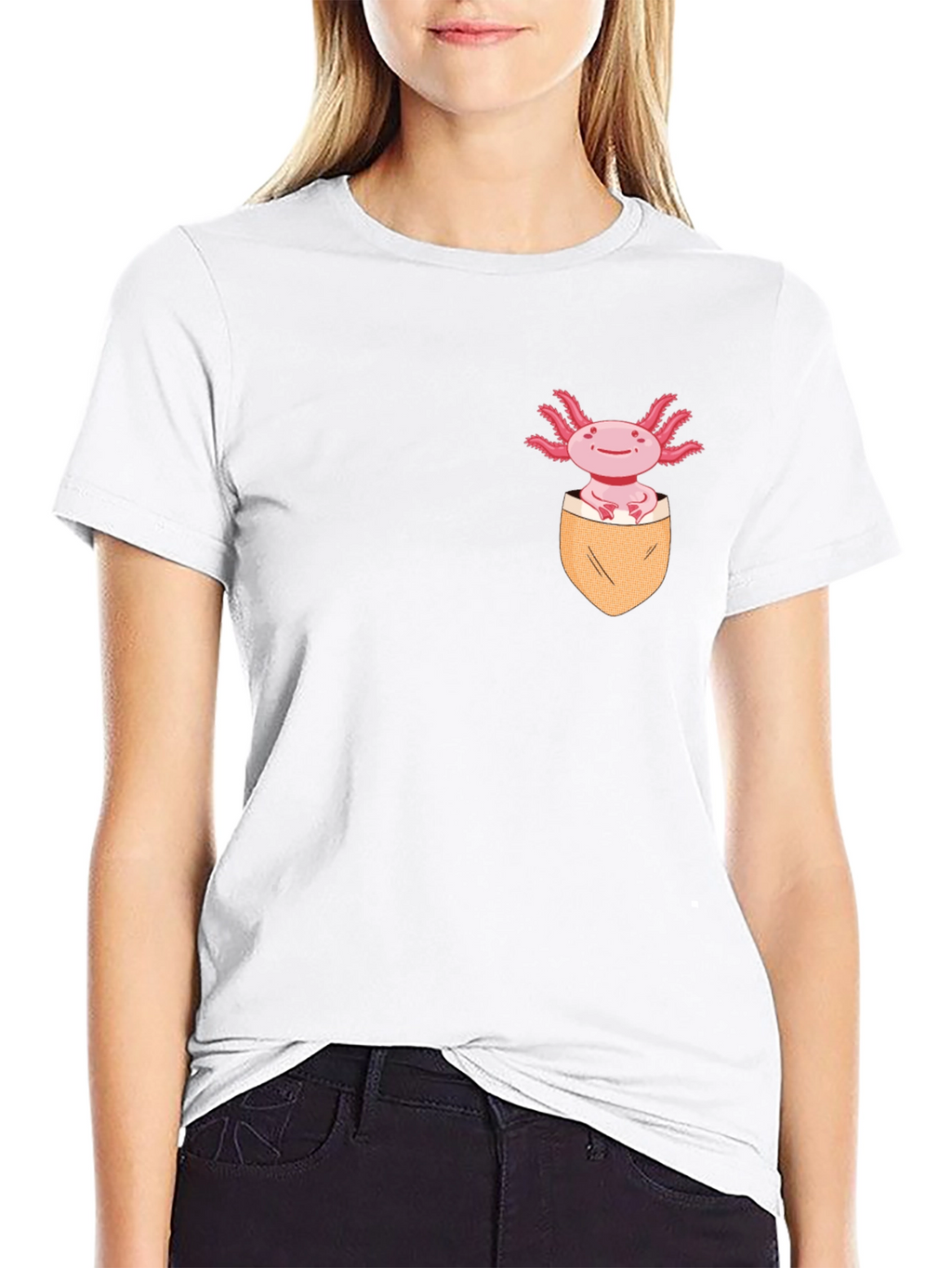 Axolotl in Pocket T-Shirt