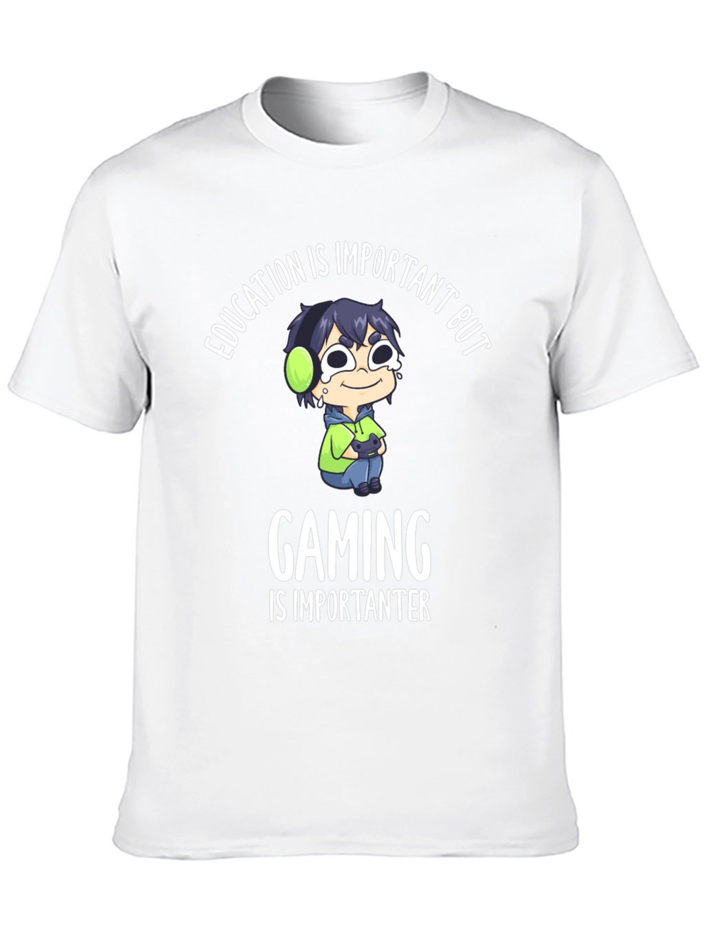 Education vs Gaming Graphic Tee