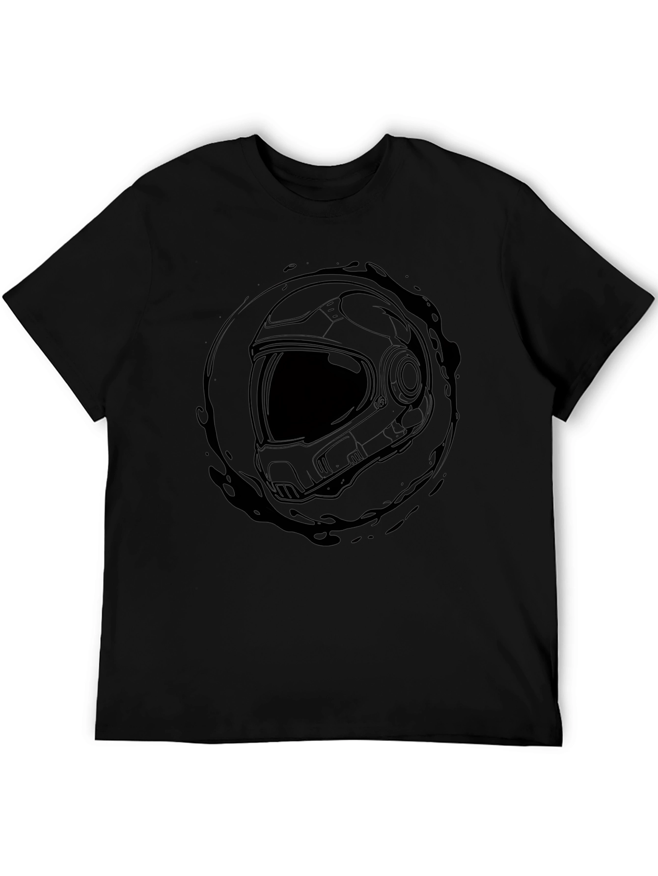 Astronaut Helmet Graphic T-Shirt - Space Explorer Tee
