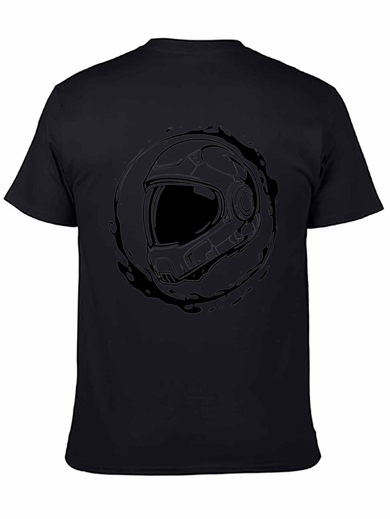 Astronaut Helmet Graphic T-Shirt - Space Explorer Tee