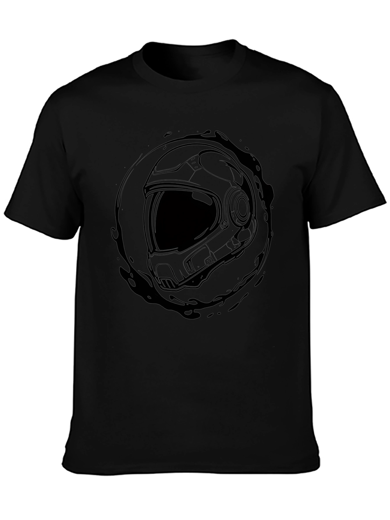 Astronaut Helmet Graphic T-Shirt - Space Explorer Tee