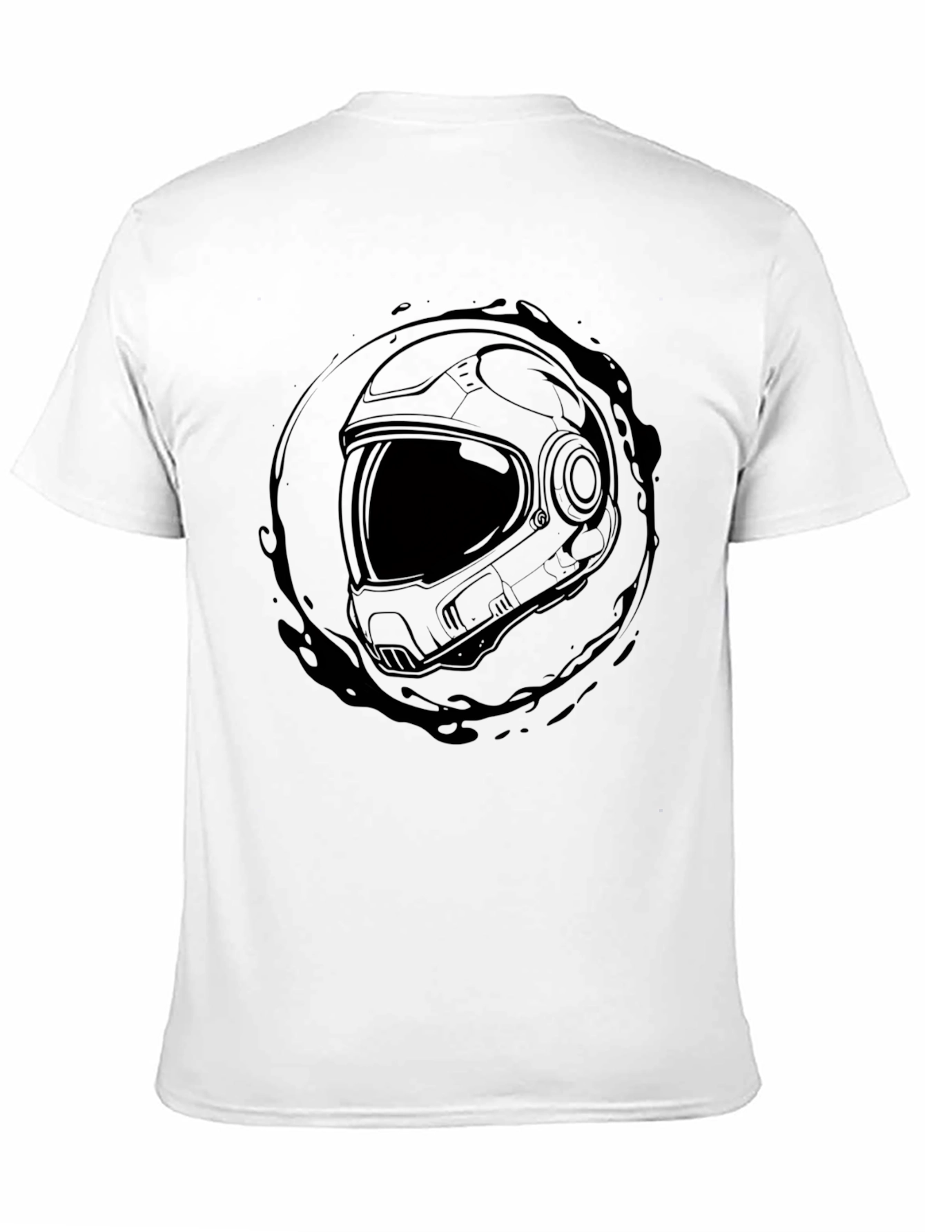 Astronaut Helmet Graphic T-Shirt - Space Explorer Tee