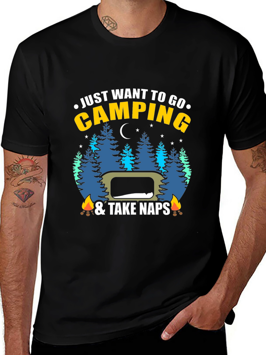 Camping Naps Graphic Tee