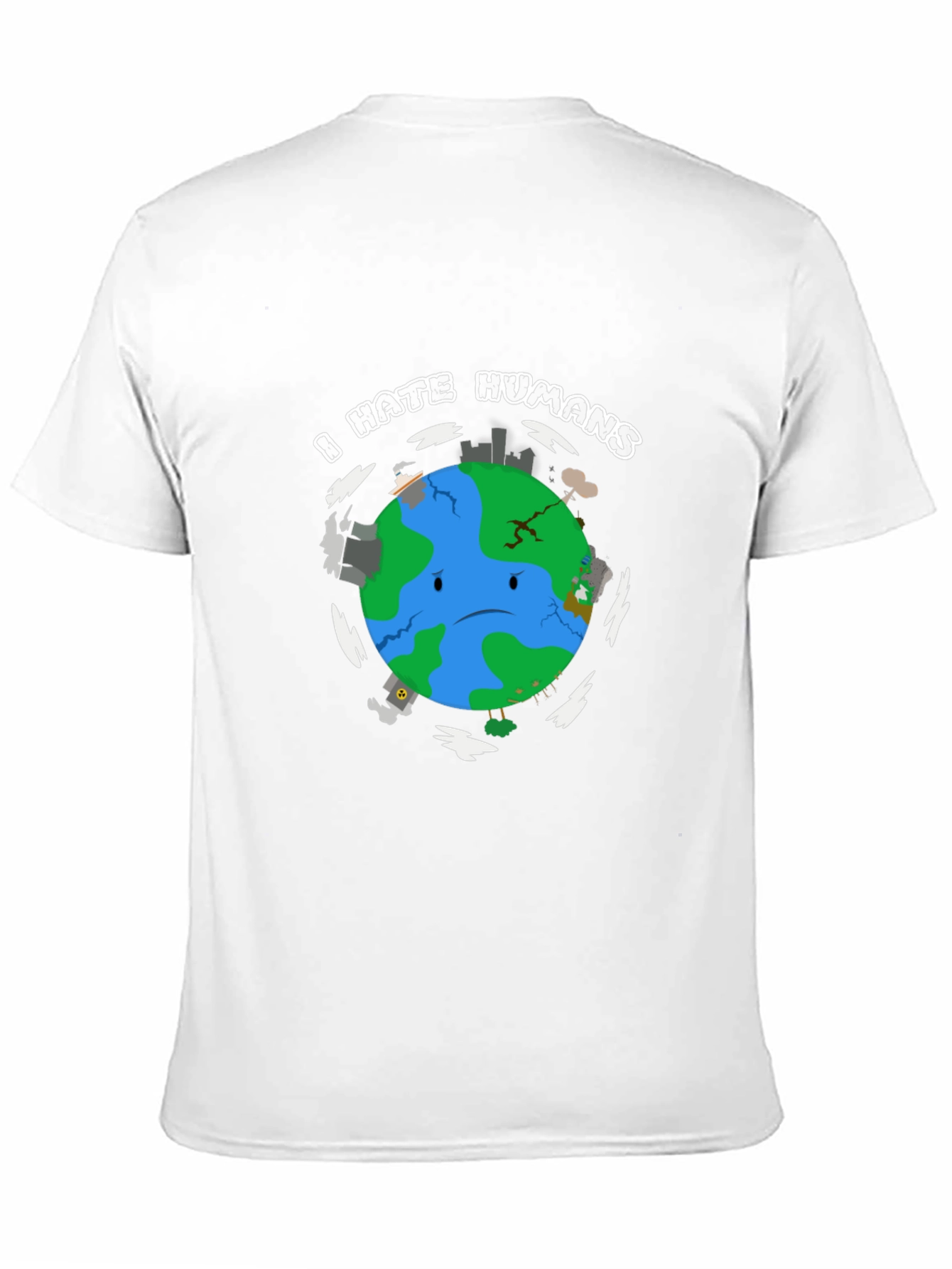 I Hate Humans Earth T-Shirt - Graphic Tee
