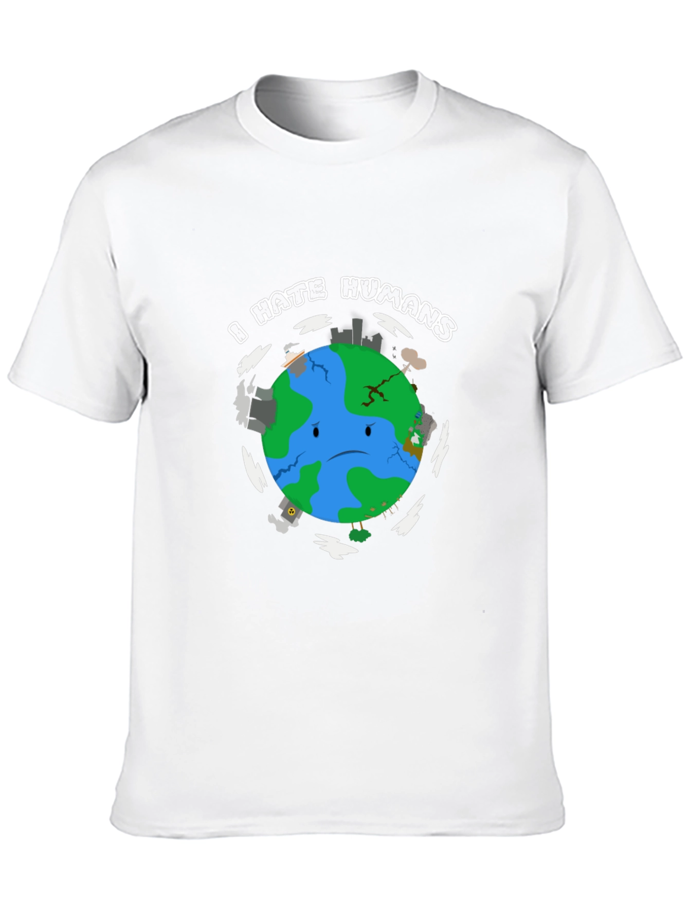 I Hate Humans Earth T-Shirt - Graphic Tee