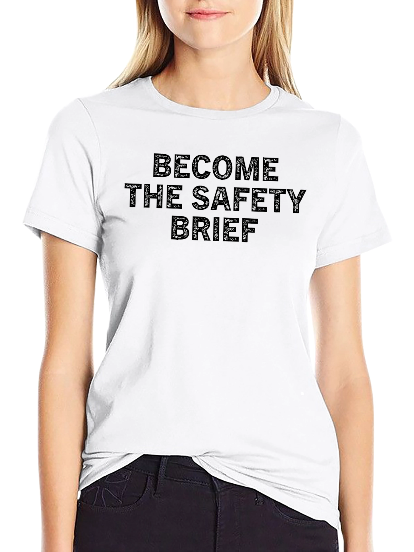 Become The Safety Brief T-Shirt Funny Slogan Tee