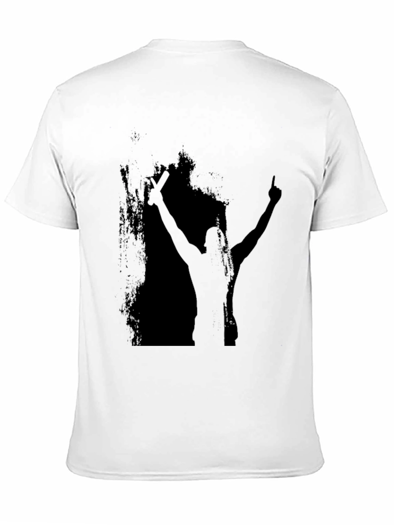Silhouette Graphic Tee - Black Cotton Blend