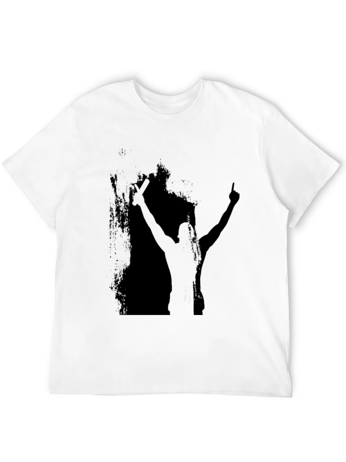 Silhouette Graphic Tee - Black Cotton Blend