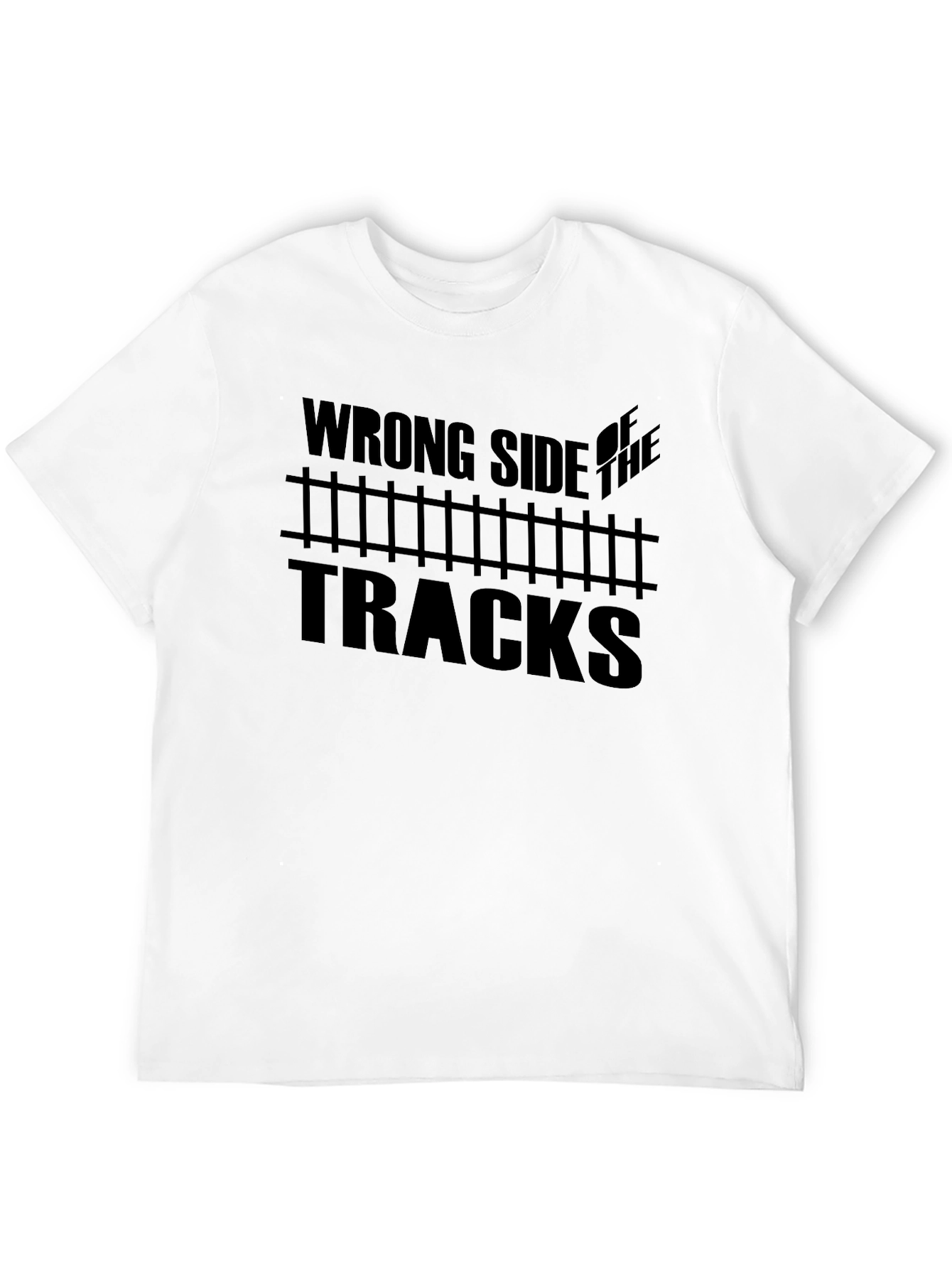 Wrong Side of the Tracks Graphic Tee - Black
