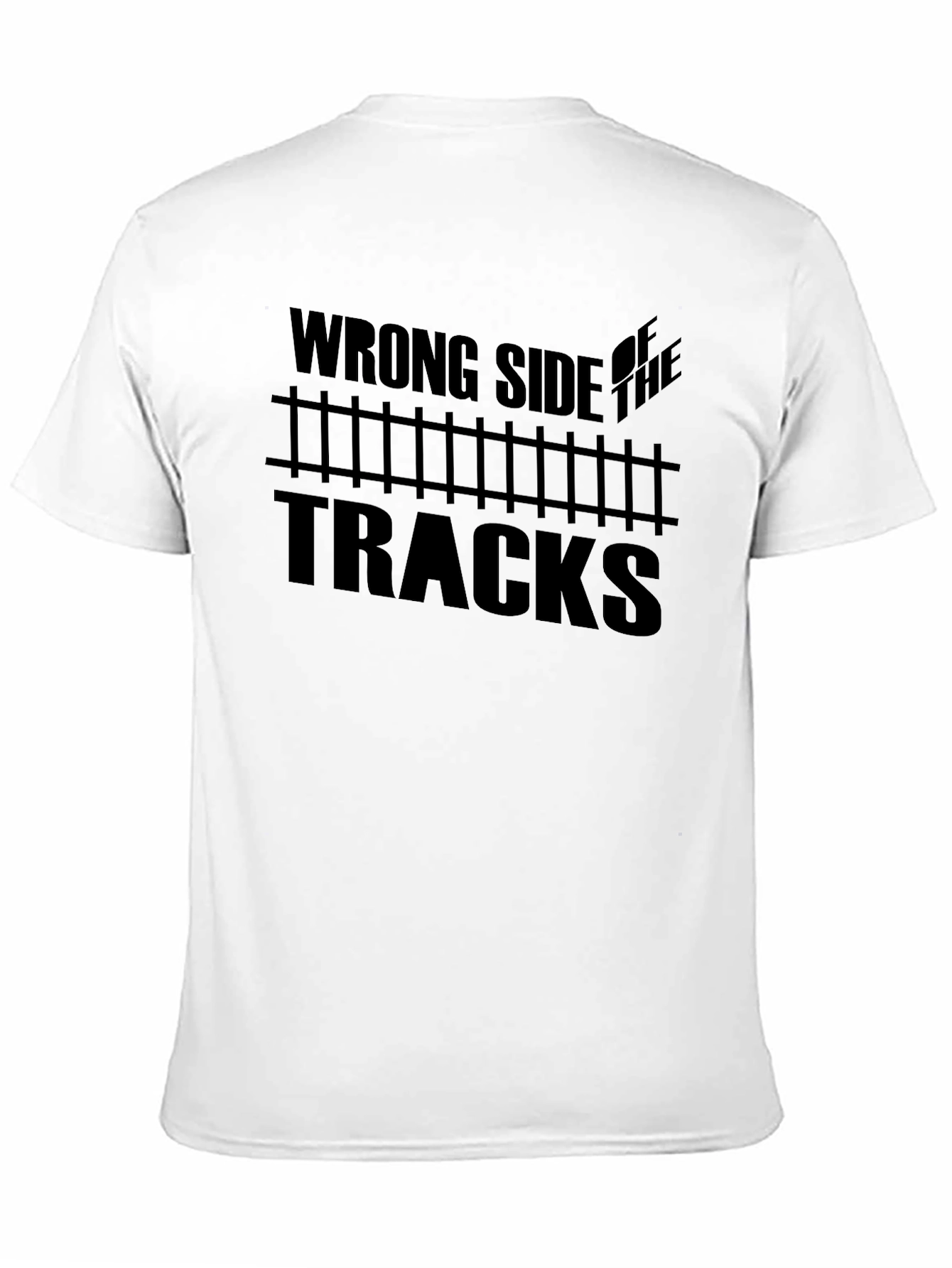Wrong Side of the Tracks Graphic Tee - Black