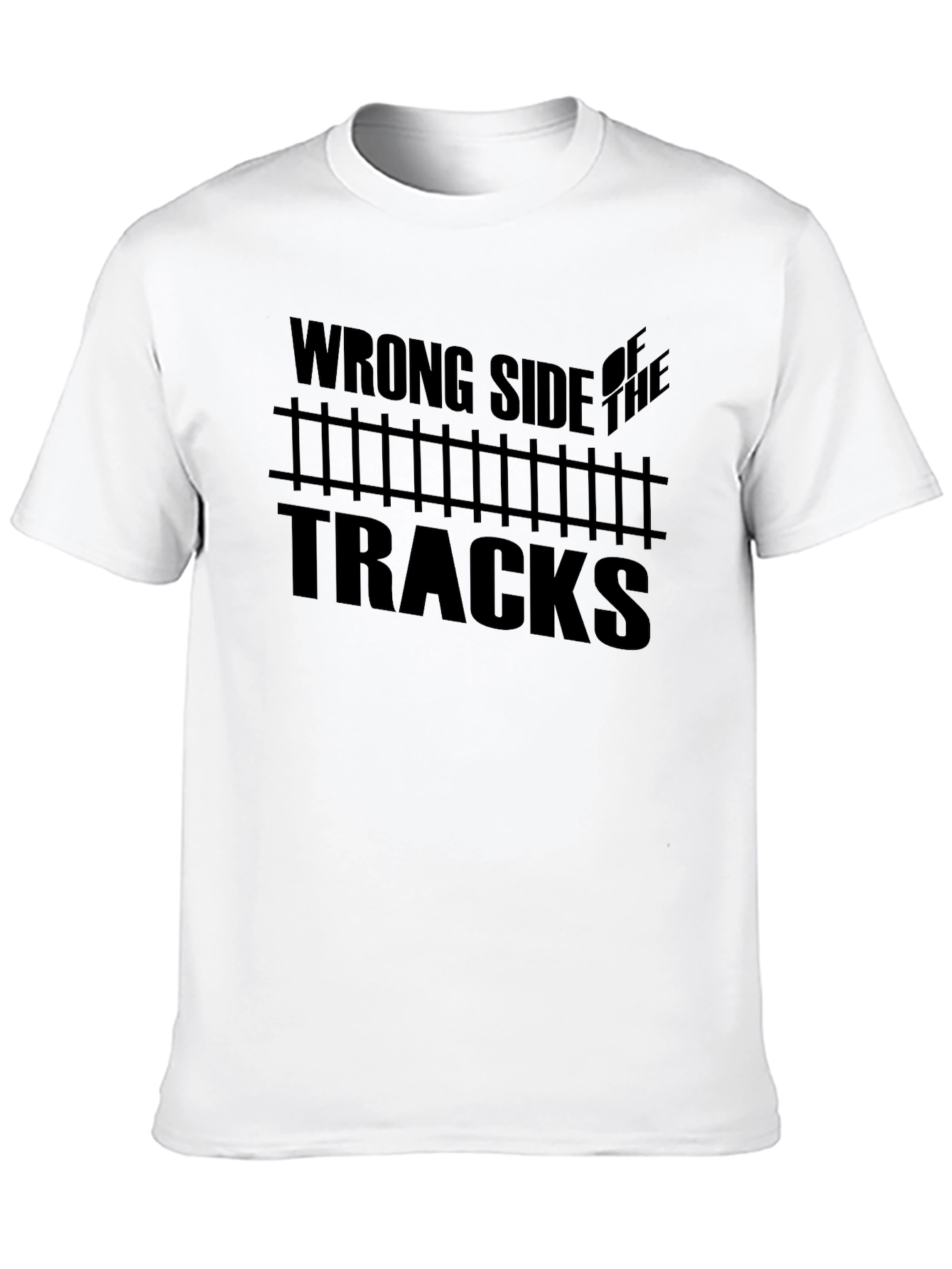 Wrong Side of the Tracks Graphic Tee - Black