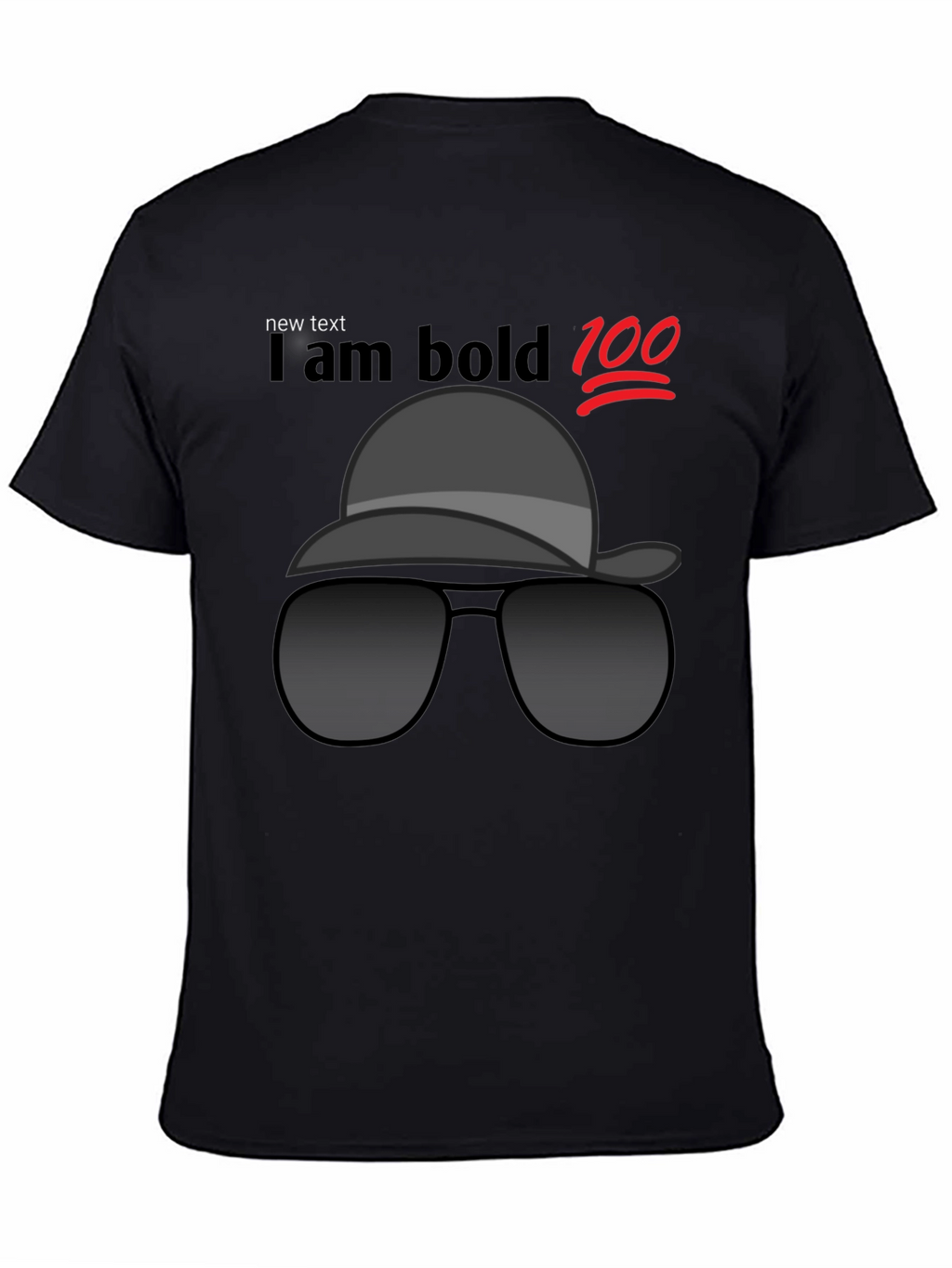 Cool Bold Style Black T-Shirt