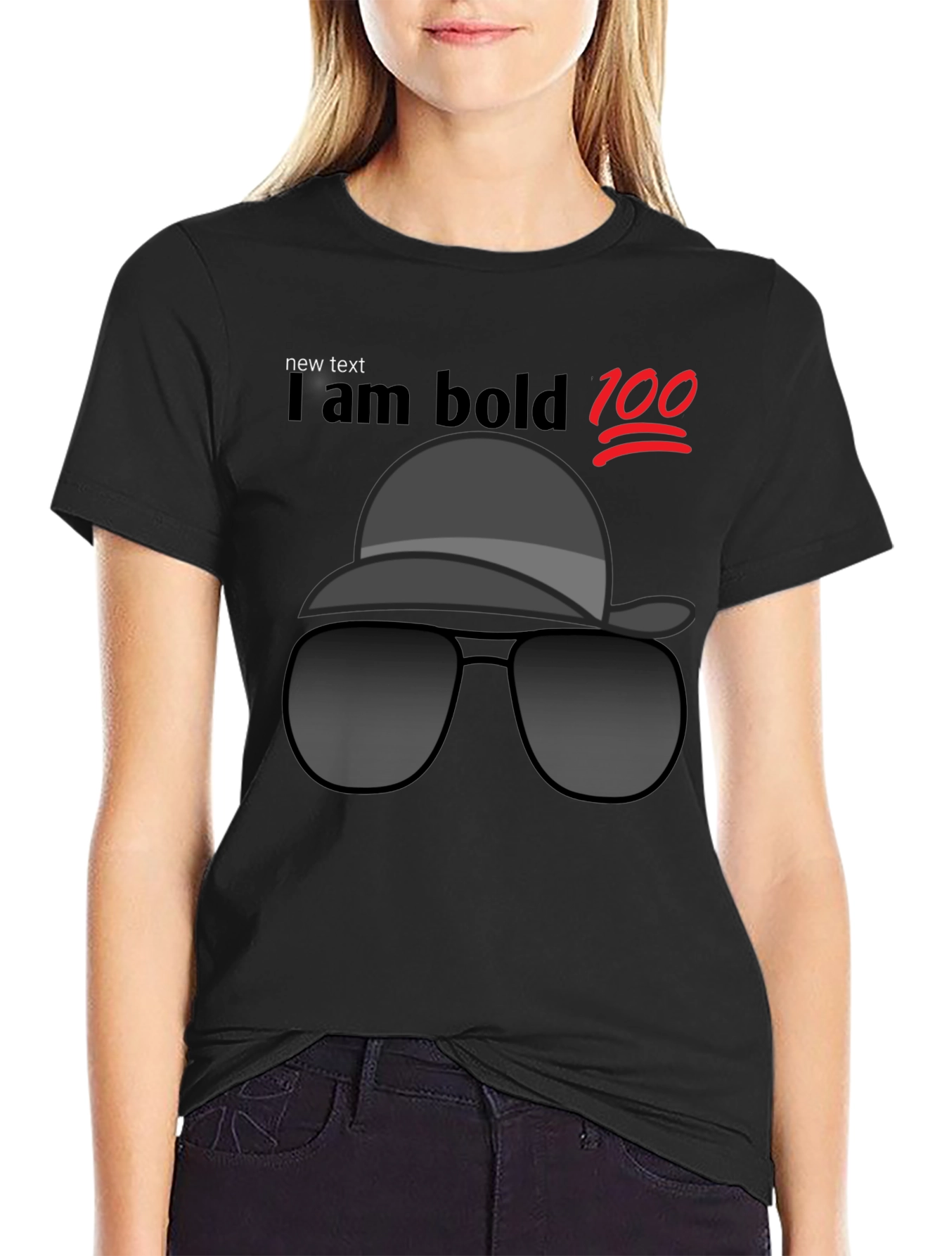 Cool Bold Style Black T-Shirt