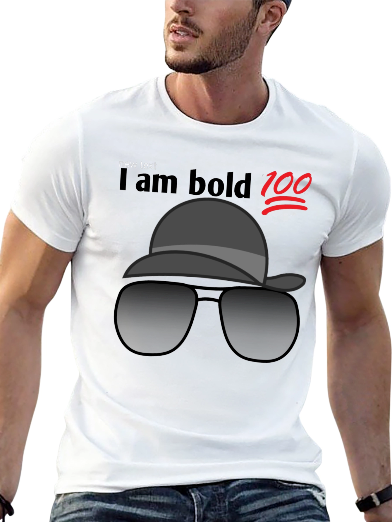 Cool Bold Style Black T-Shirt
