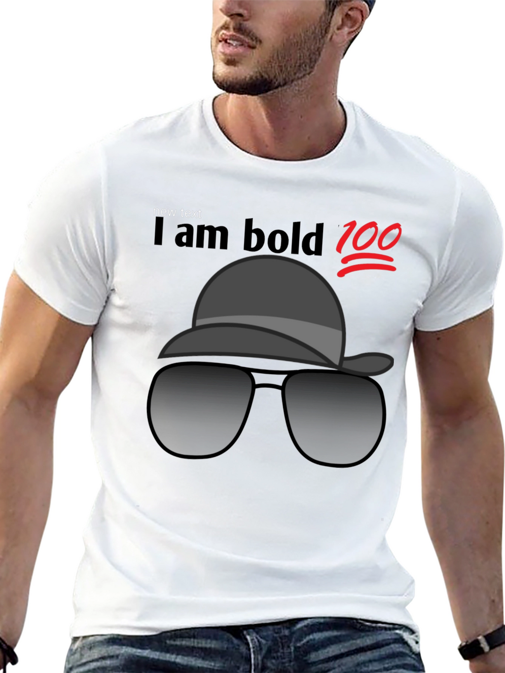 Cool Bold Style Black T-Shirt