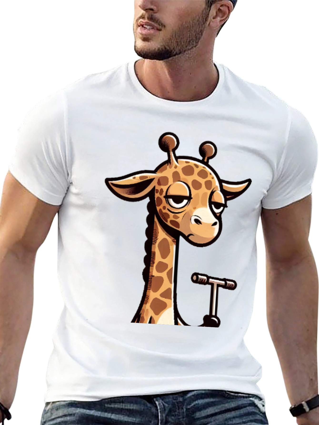 Cool Giraffe Graphic T-Shirt - Unisex Casual Tee