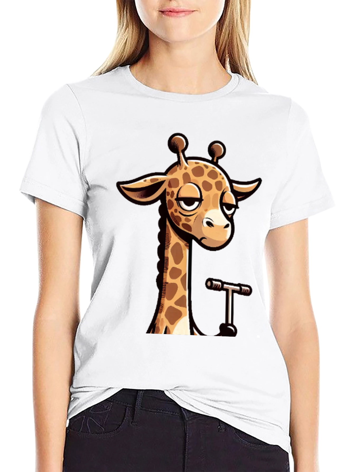 Cool Giraffe Graphic T-Shirt - Unisex Casual Tee