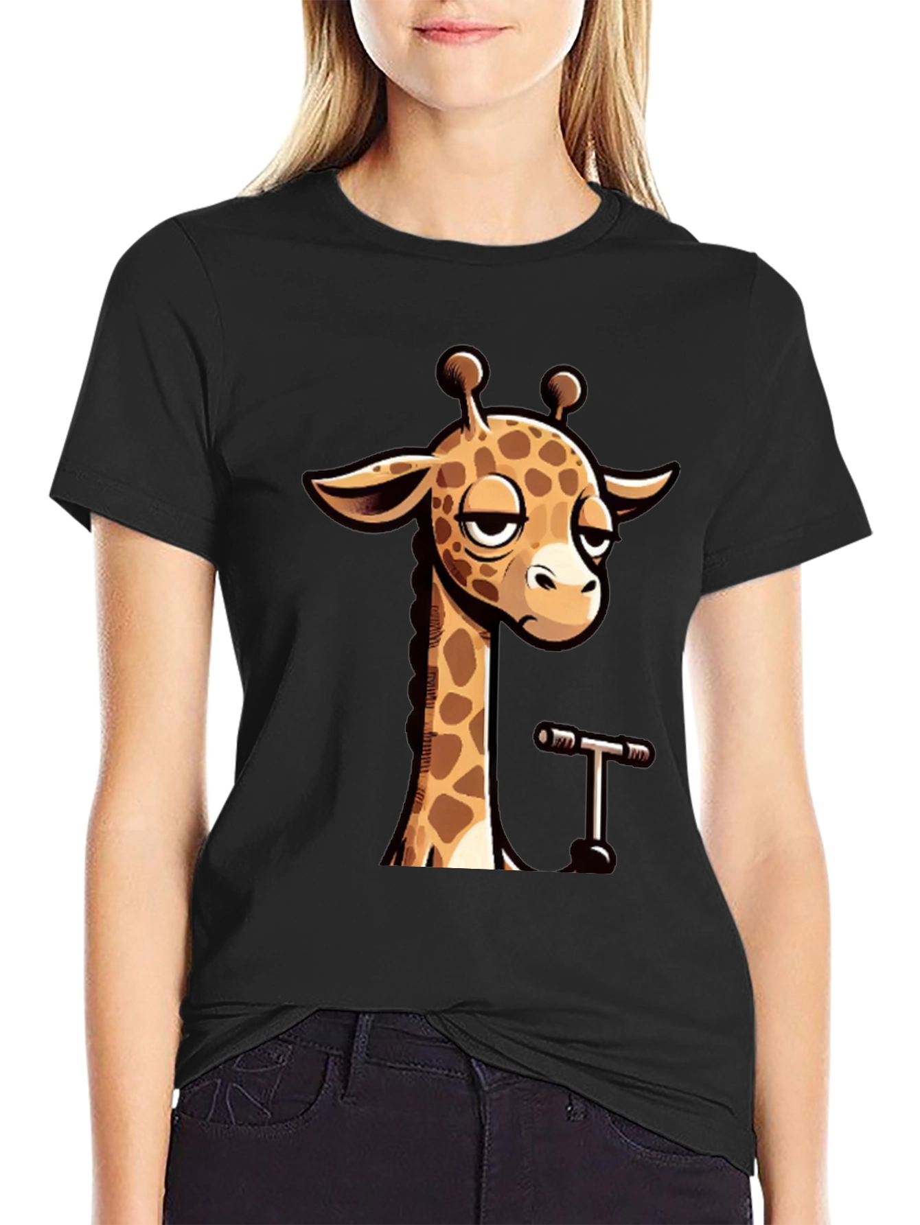 Cool Giraffe Graphic T-Shirt - Unisex Casual Tee
