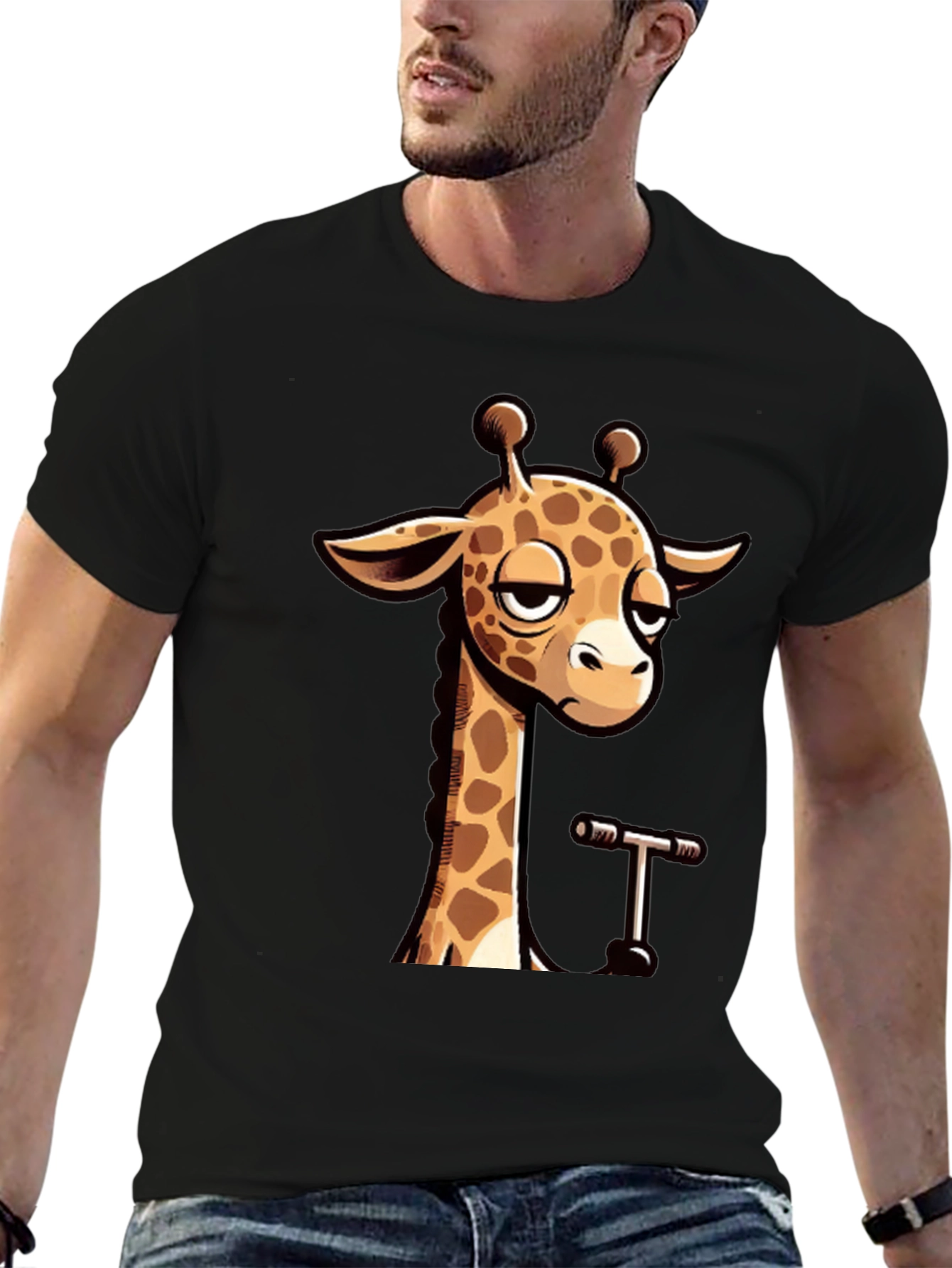 Cool Giraffe Graphic T-Shirt - Unisex Casual Tee