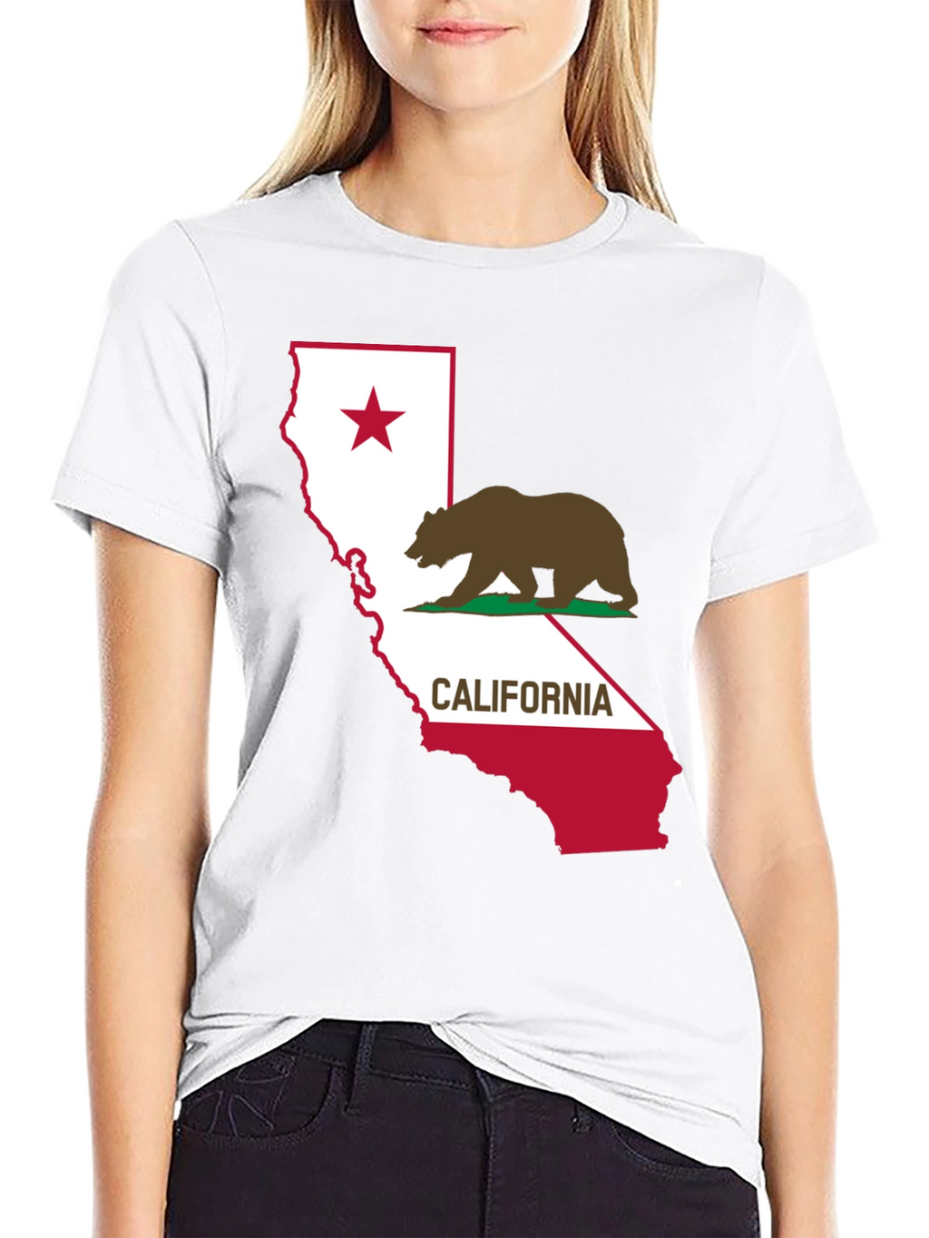 California Bear Flag Graphic T-Shirt