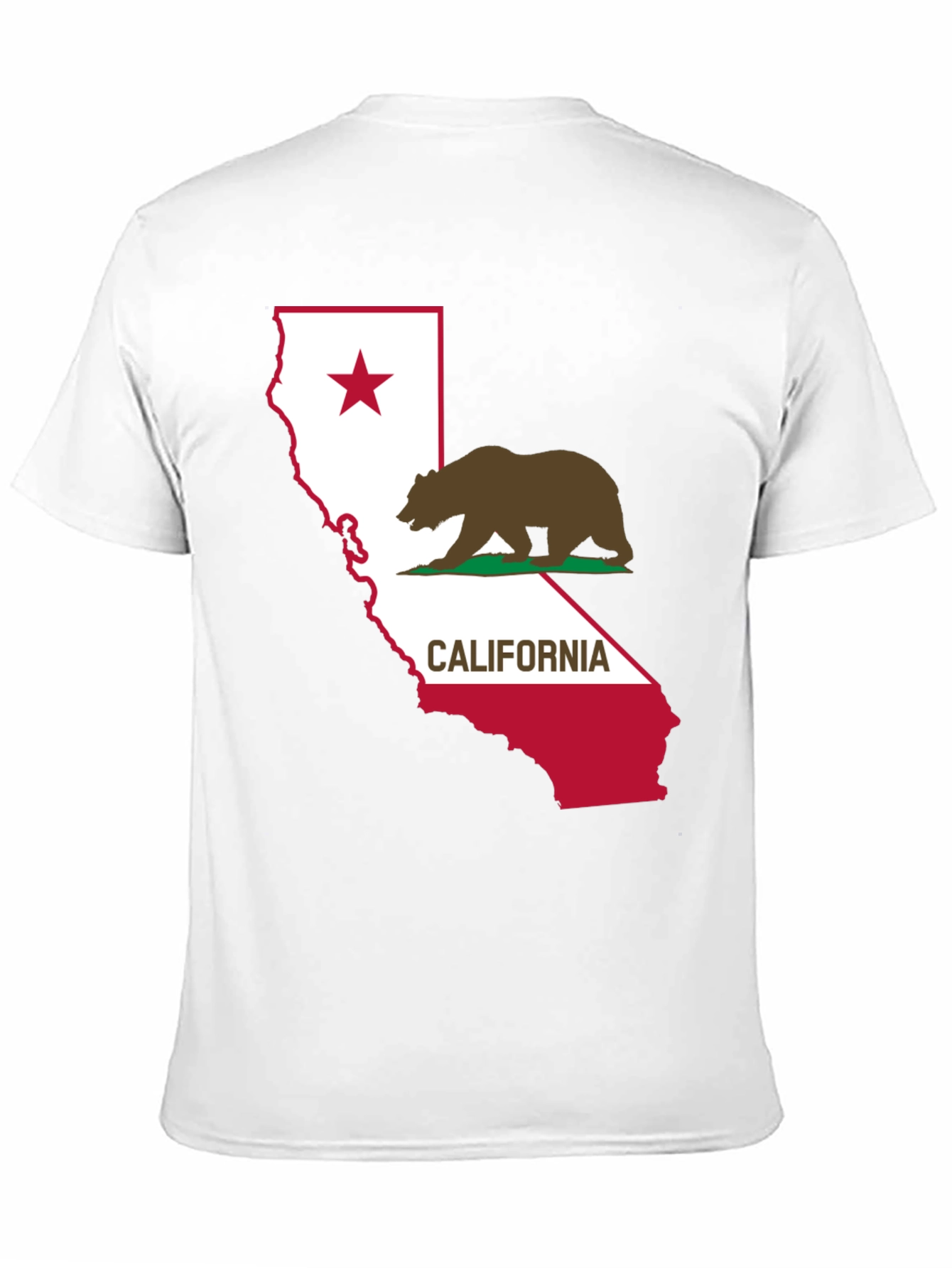 California Bear Flag Graphic T-Shirt