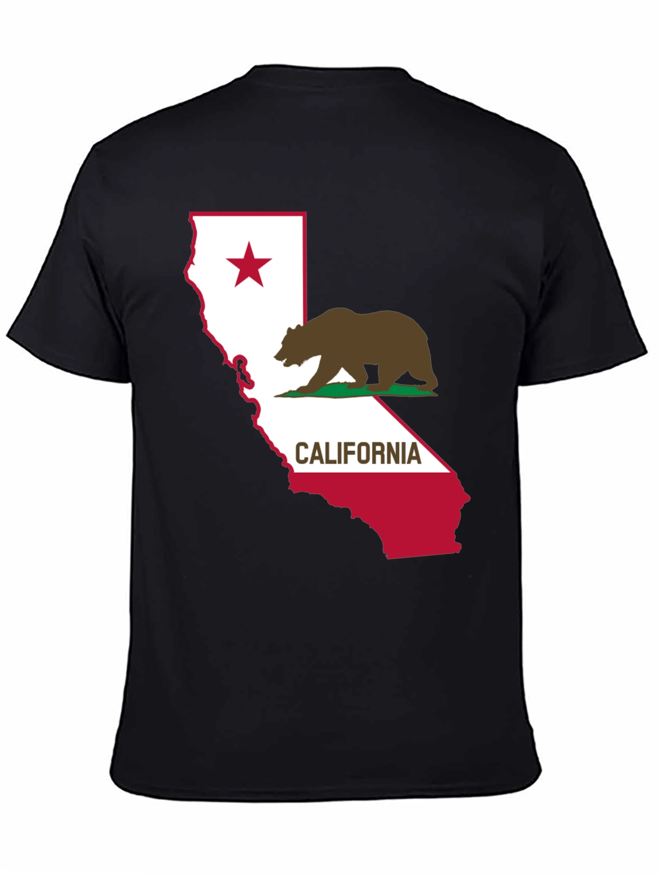 California Bear Flag Graphic T-Shirt