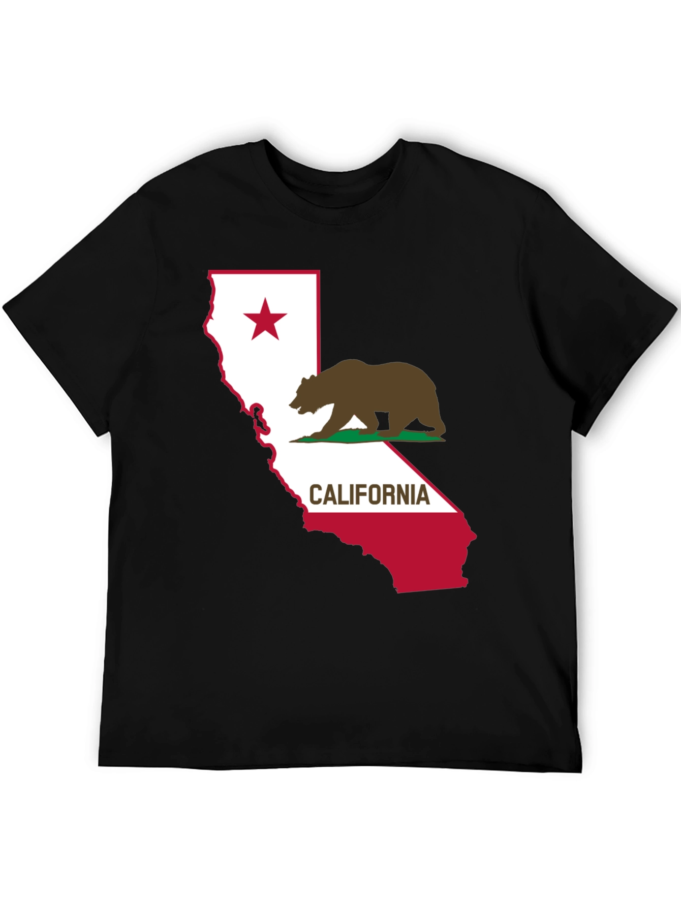 California Bear Flag Graphic T-Shirt