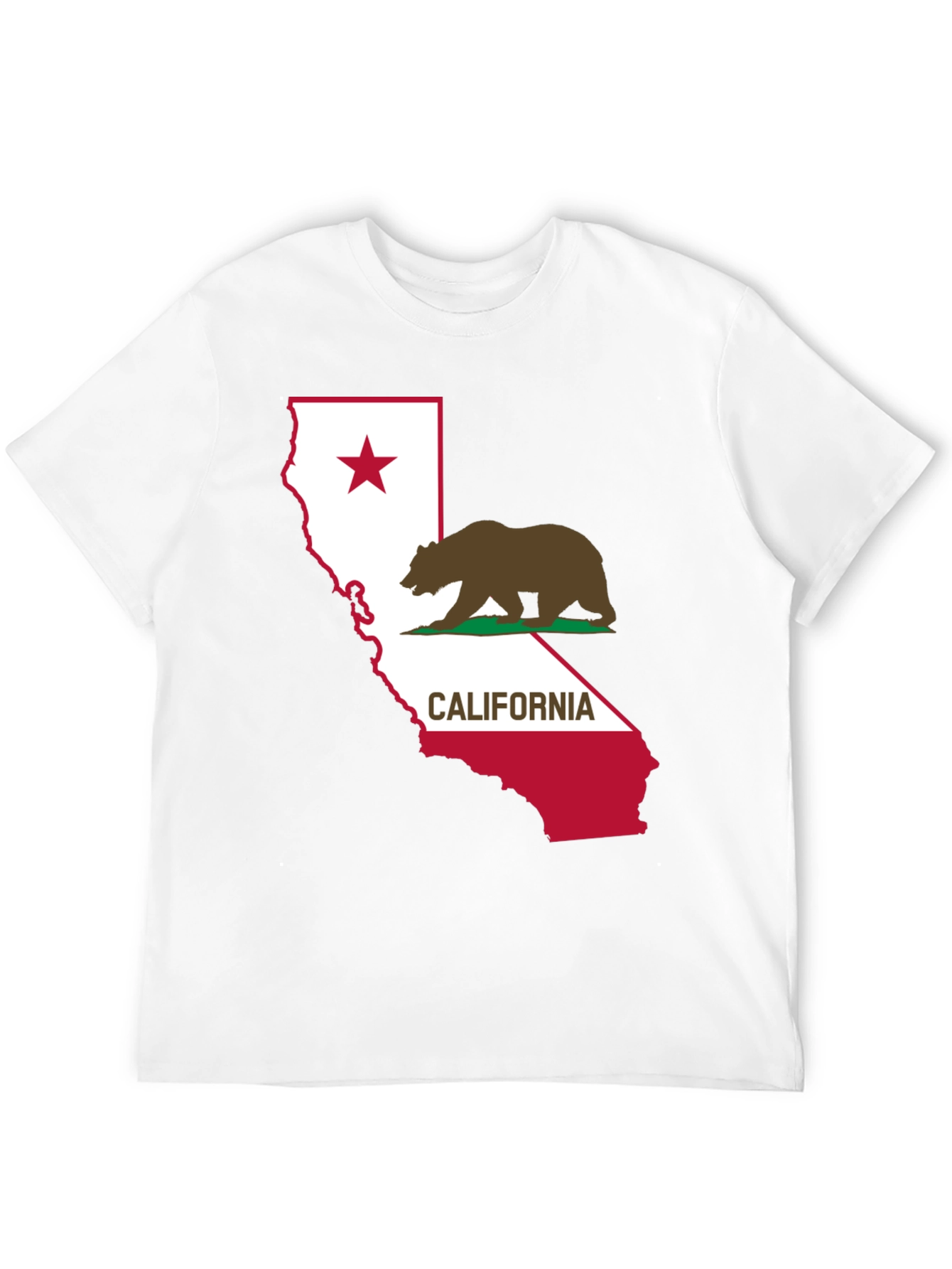 California Bear Flag Graphic T-Shirt