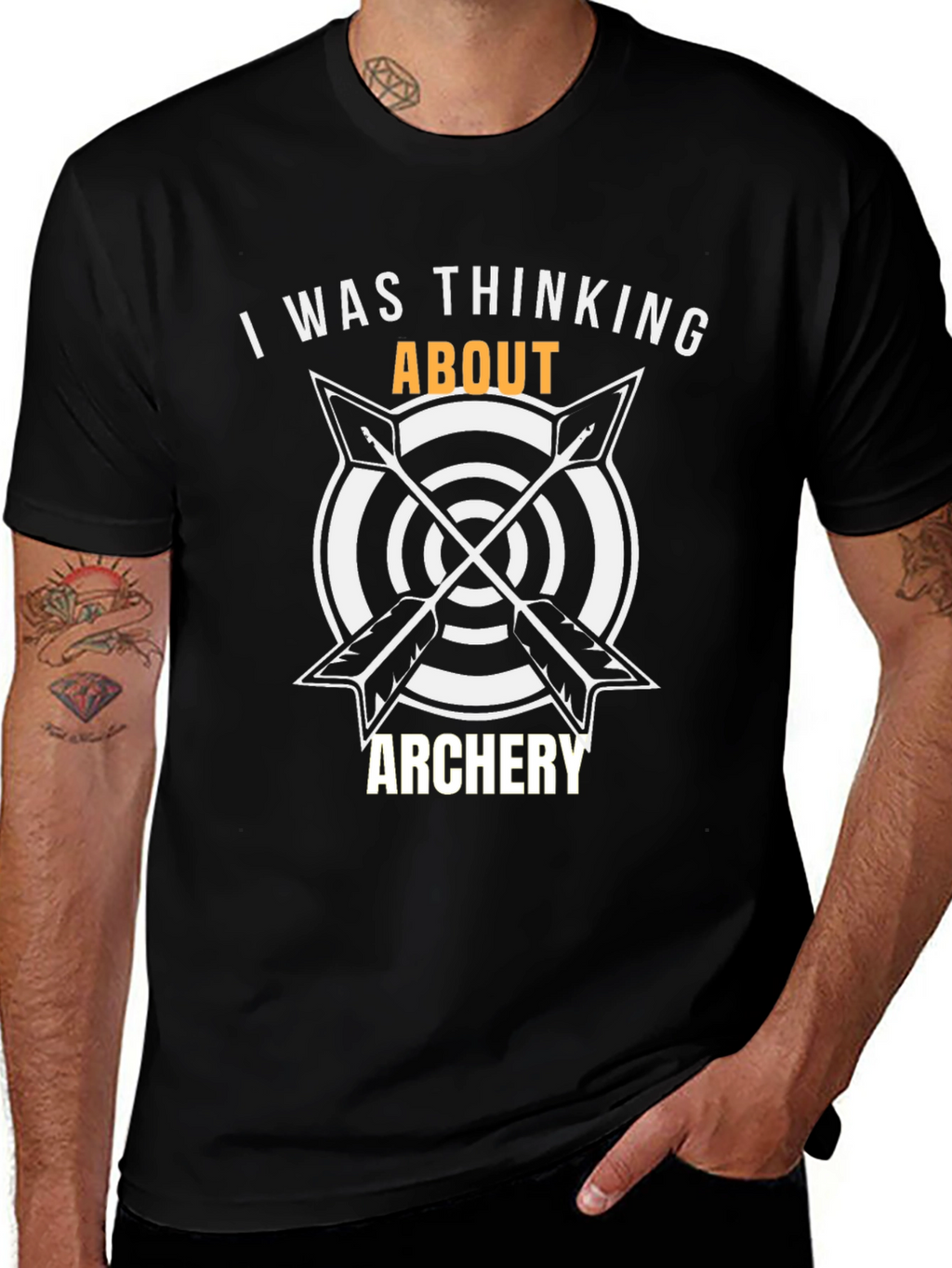 Archery T-Shirt: I Was Thinking About Archery