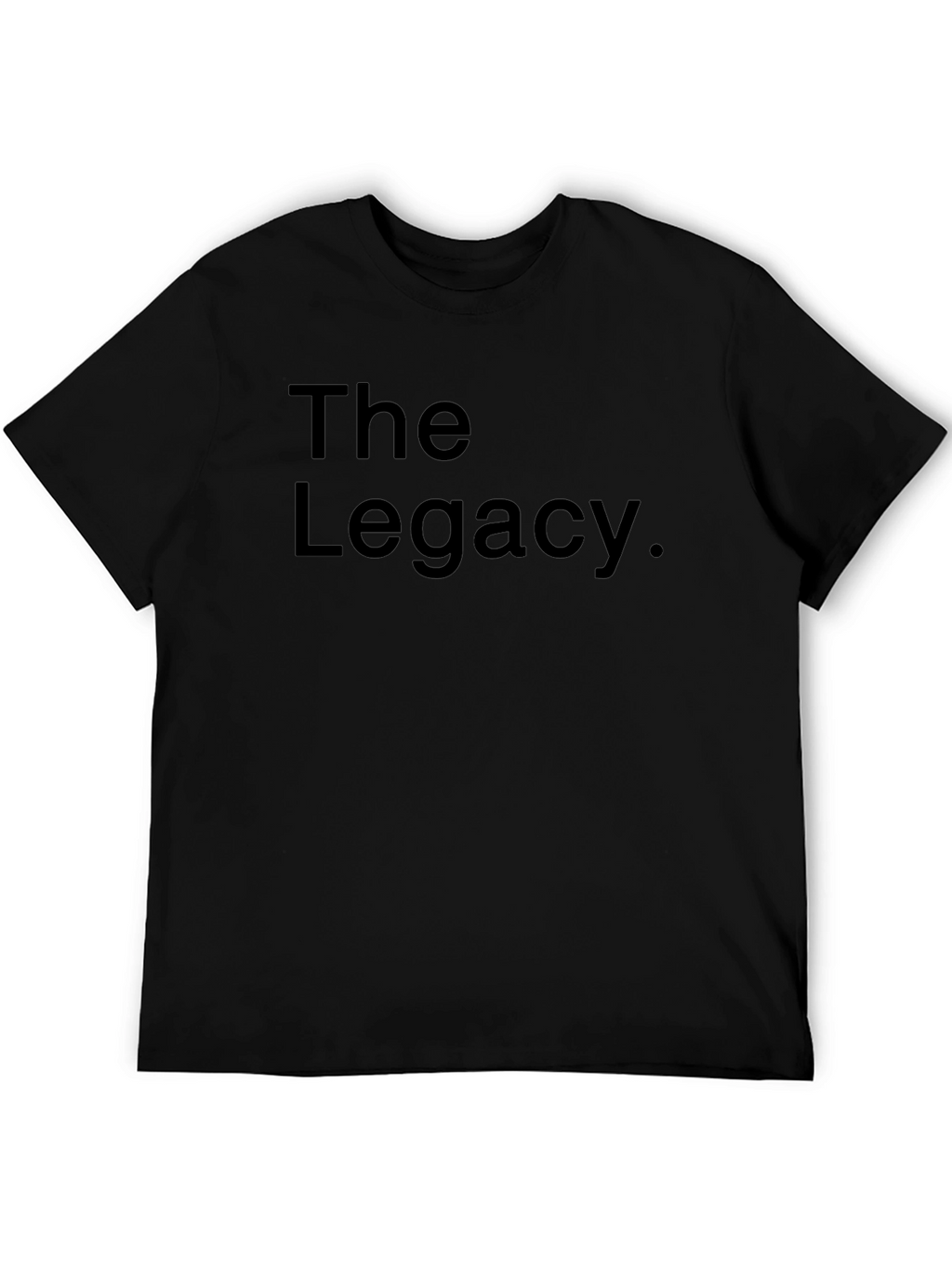 The Legacy. Black Graphic T-Shirt