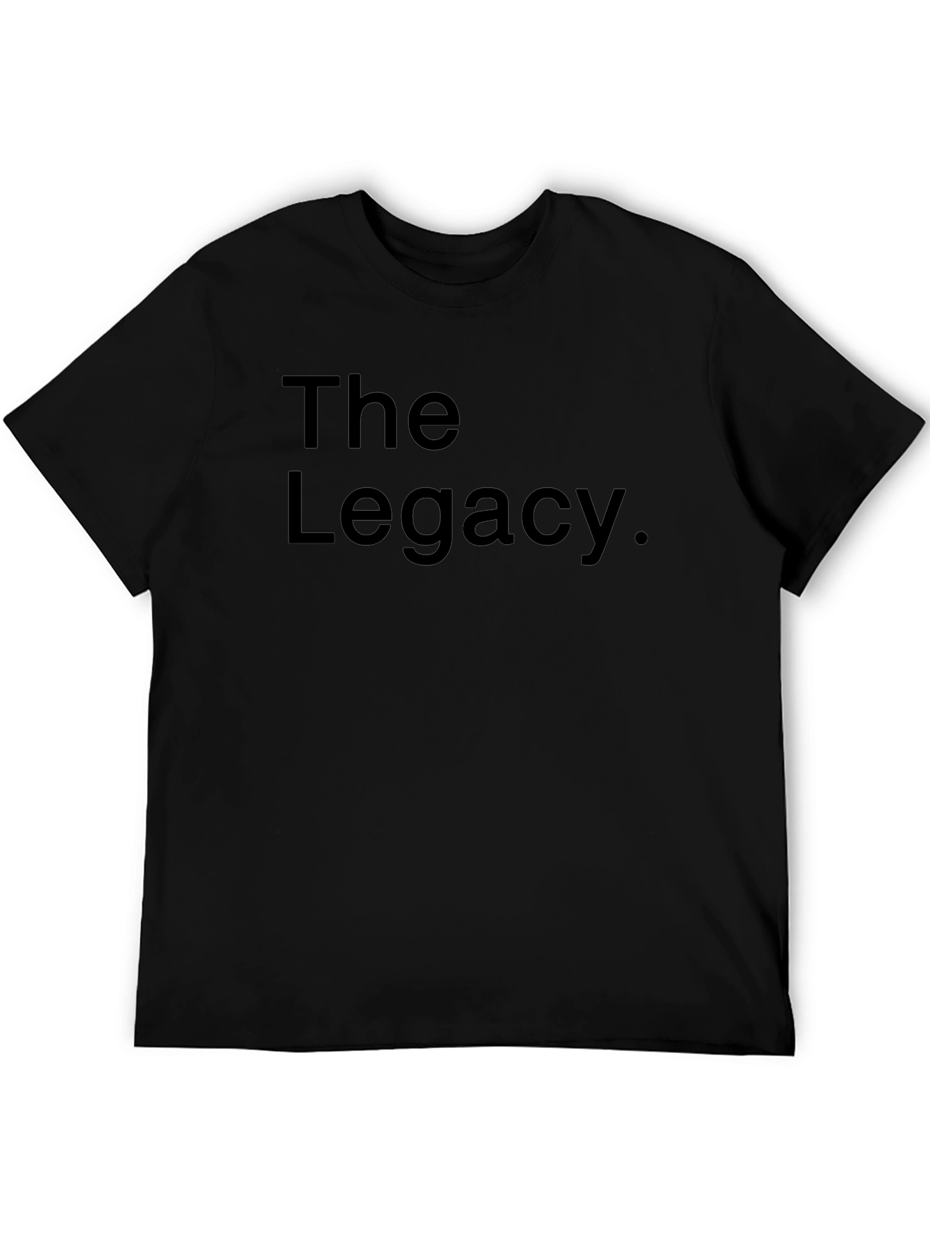 The Legacy. Black Graphic T-Shirt