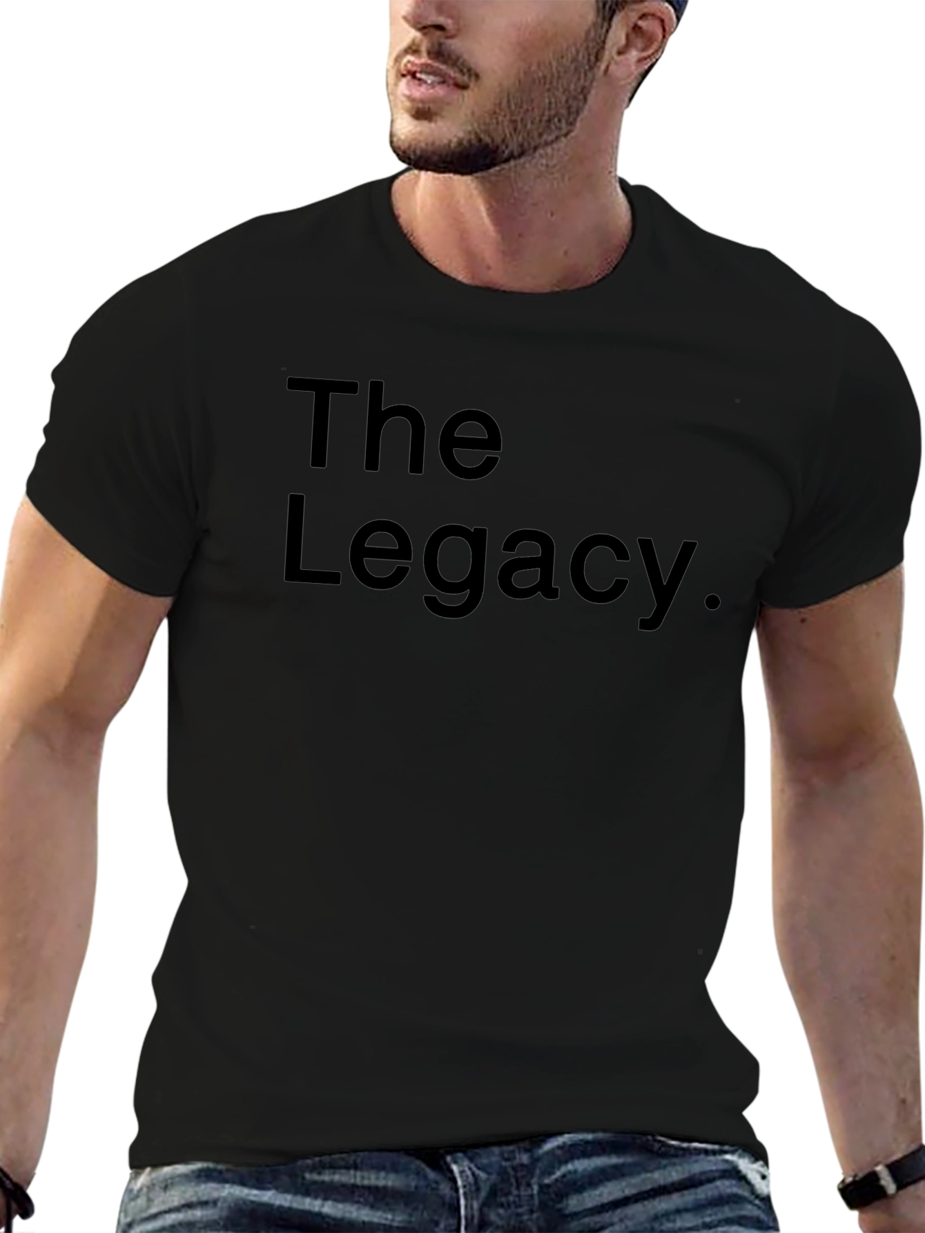 The Legacy. Black Graphic T-Shirt