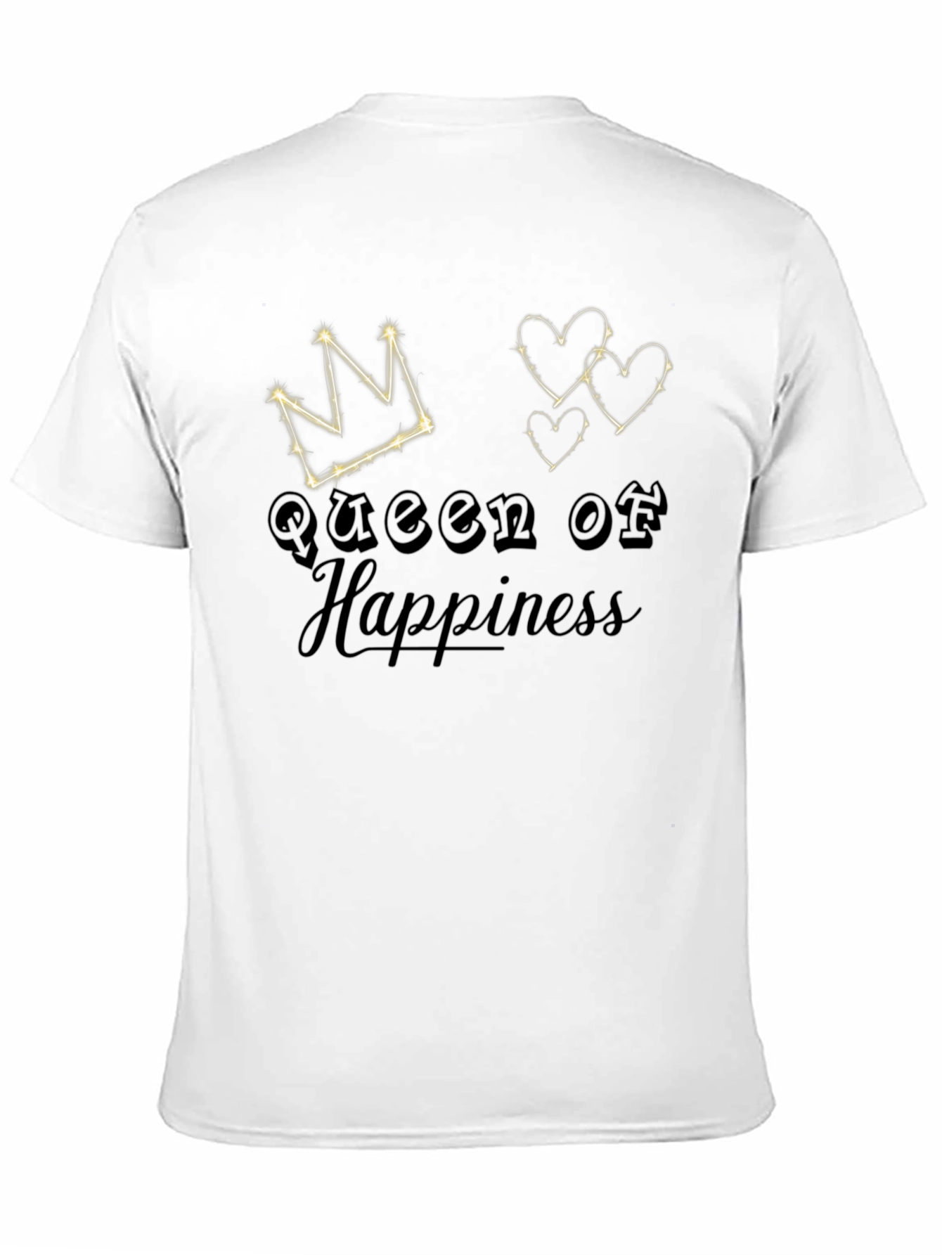 Queen of Happiness Black Graphic Tee