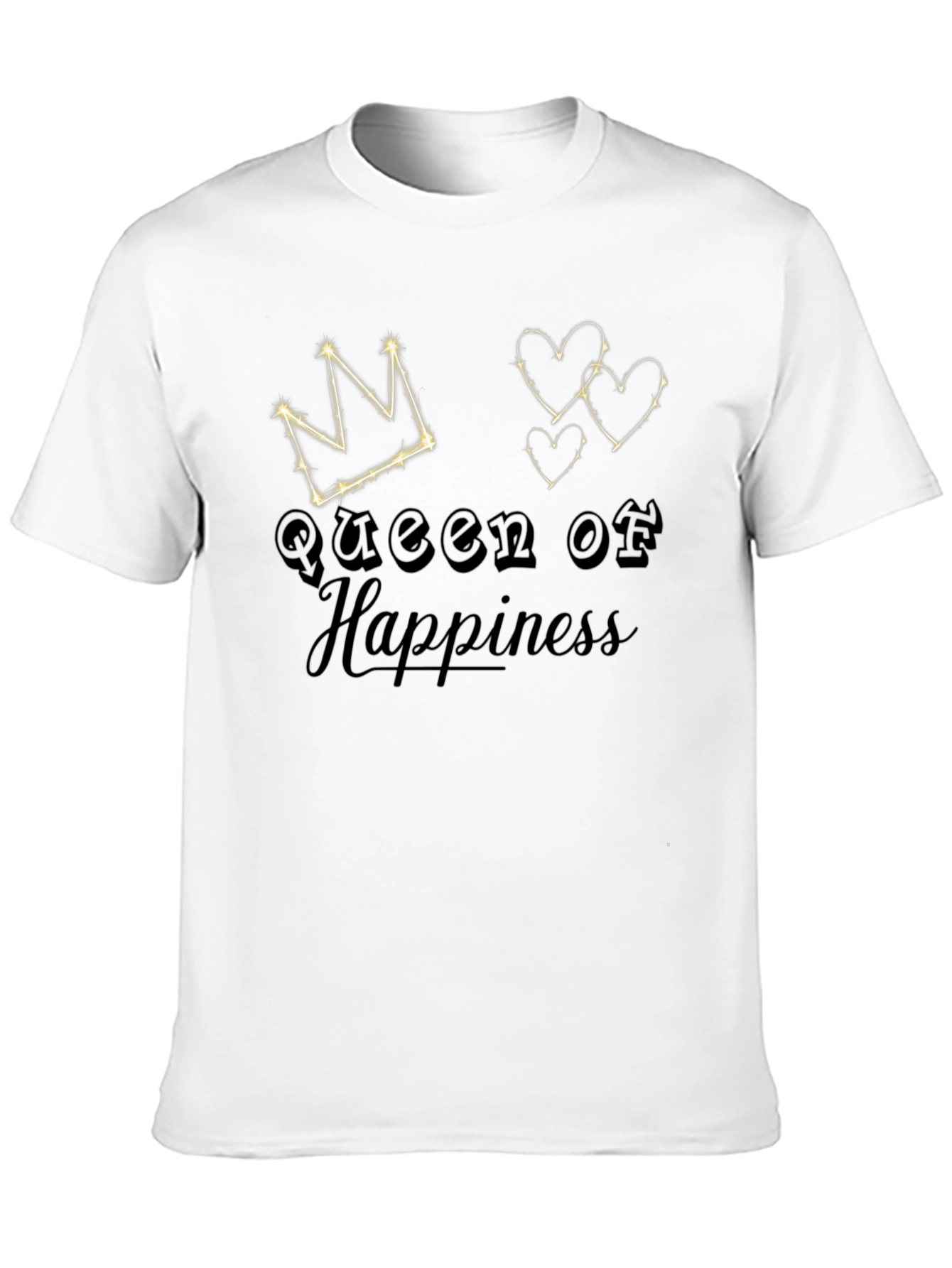 Queen of Happiness Black Graphic Tee