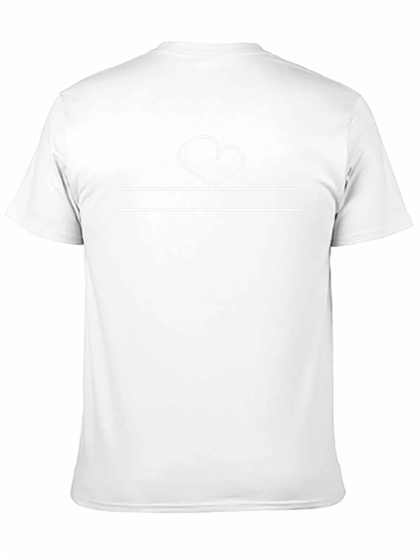 Heart and Lines Graphic Tee - Stylish Casual Wear