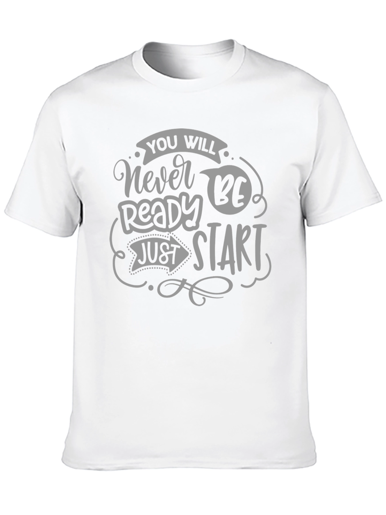 Never Ready Just Start Graphic Tee