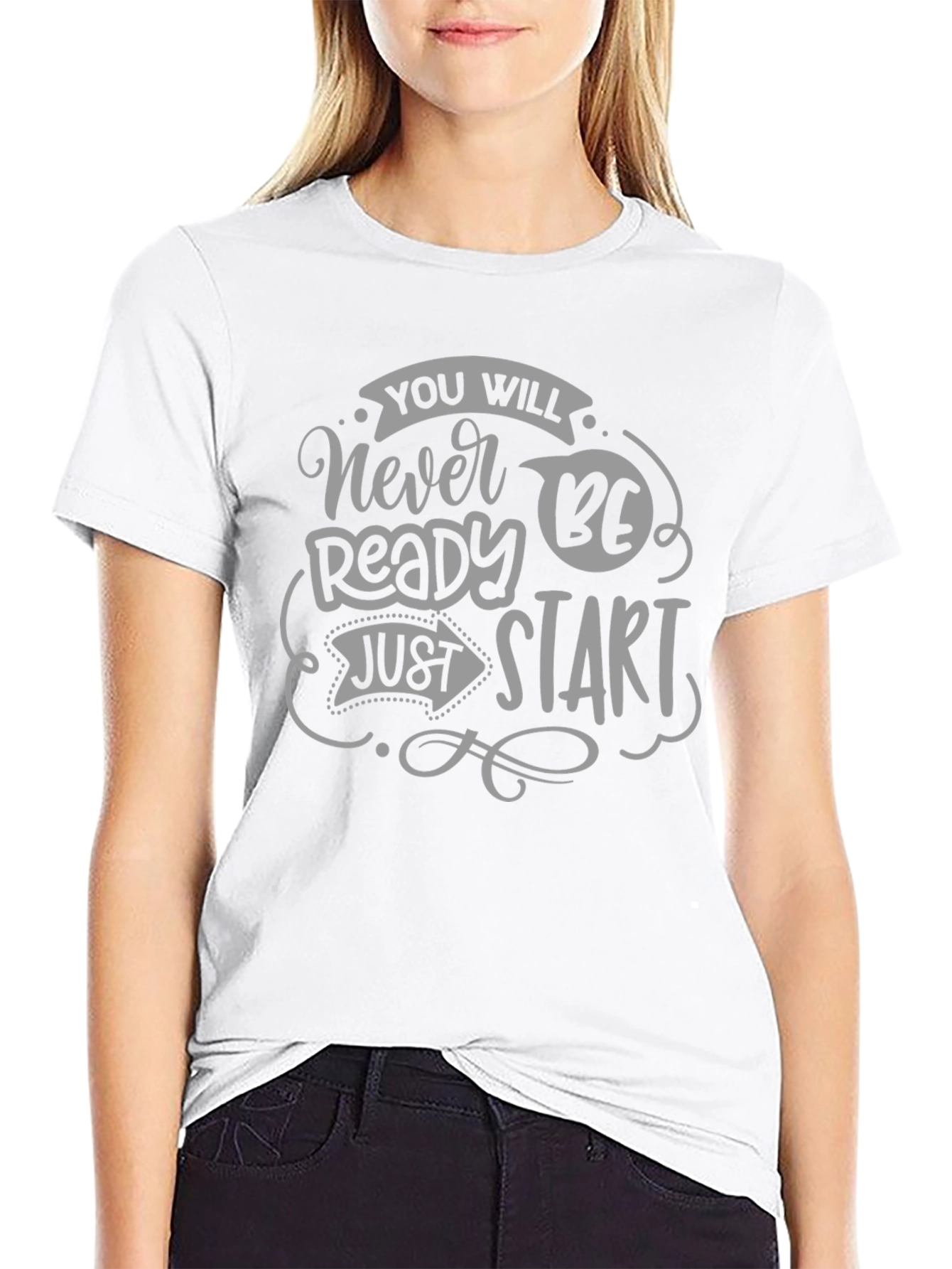Never Ready Just Start Graphic Tee