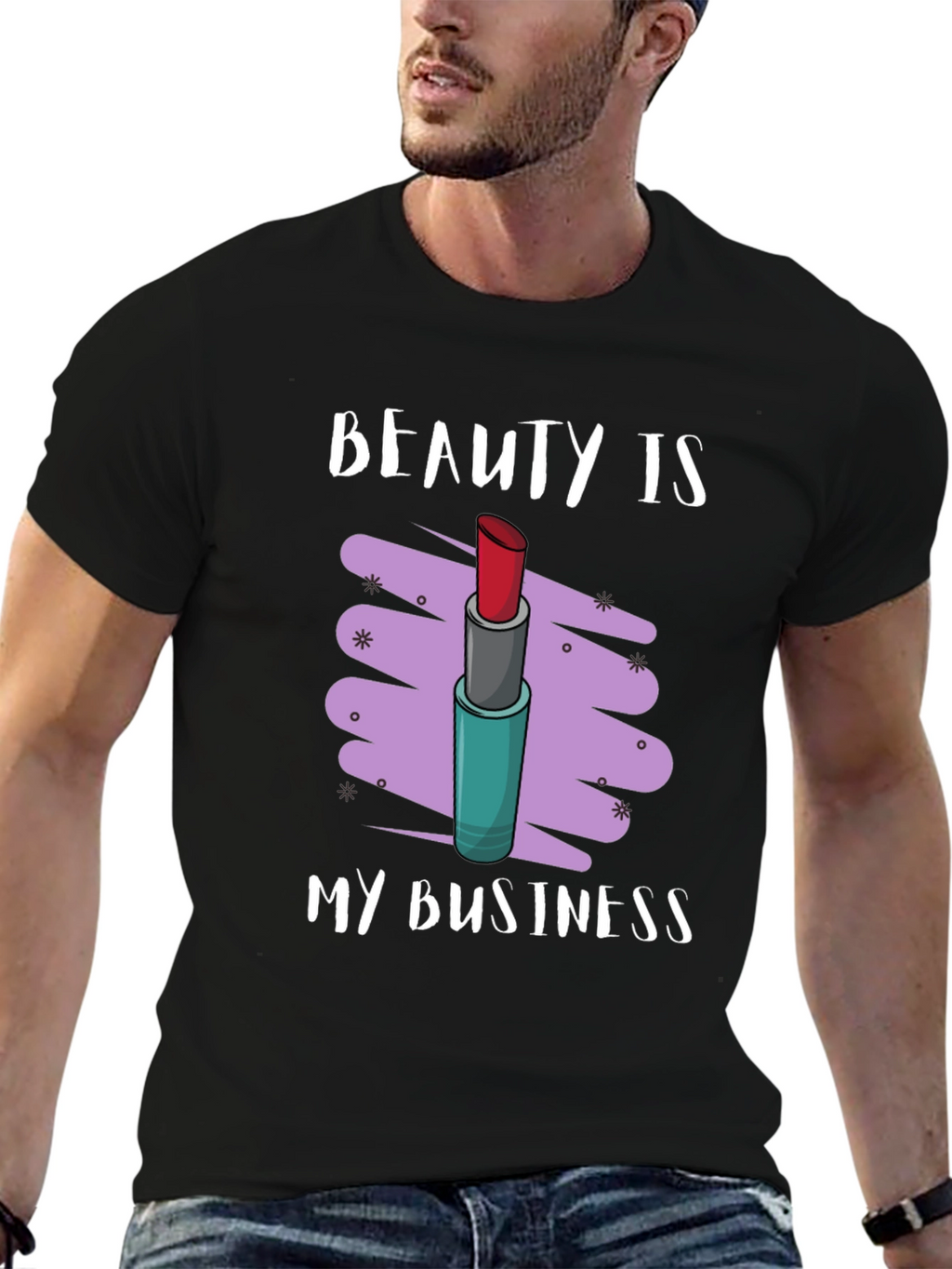 Beauty Is My Business Lipstick Graphic Tee