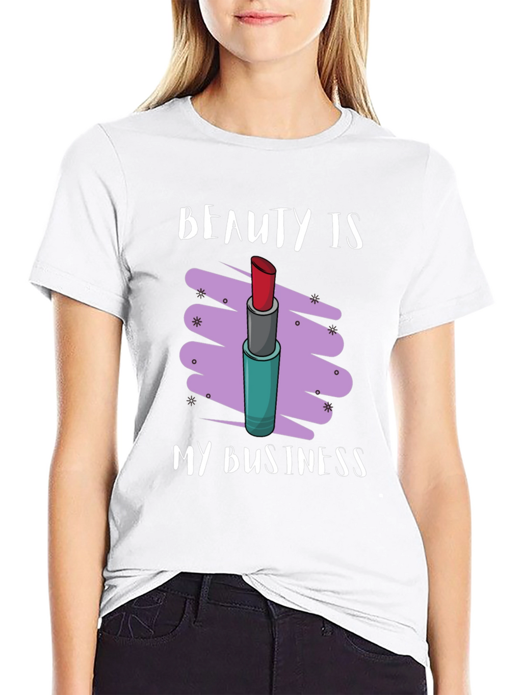 Beauty Is My Business Lipstick Graphic Tee