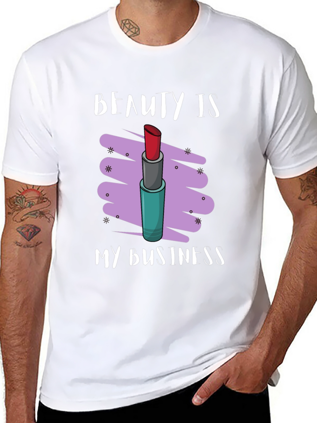 Beauty Is My Business Lipstick Graphic Tee